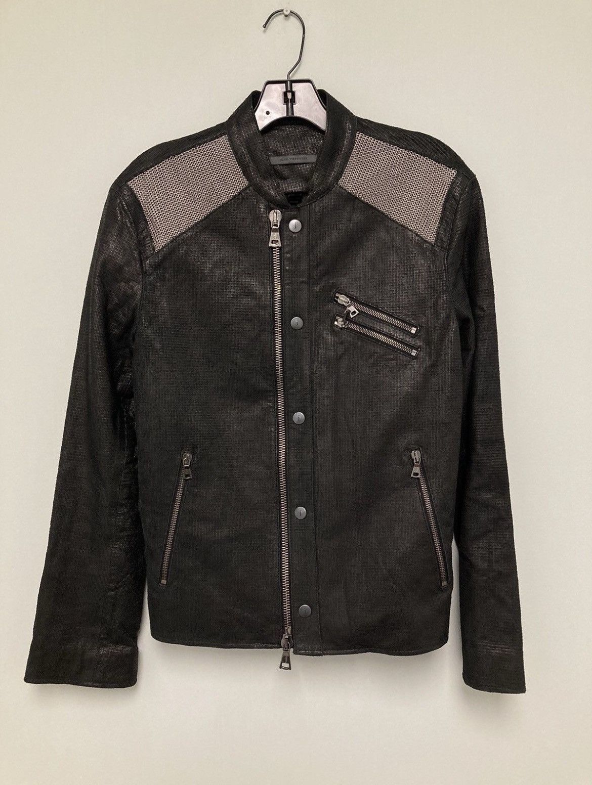 John Varvatos Chainmail leather jacket. Size US L / EU 52-54 / 3 - 5 Thumbnail