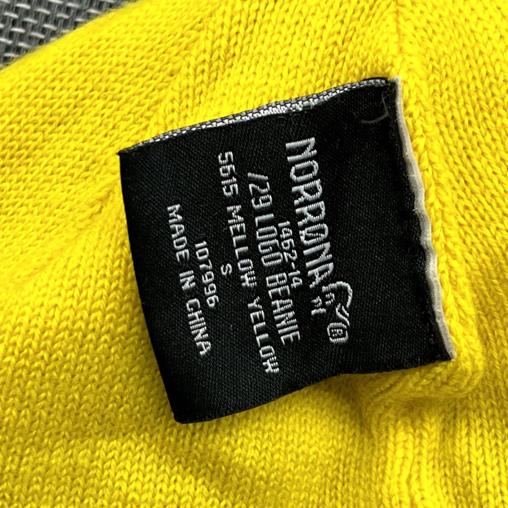 Logo 7 Norrona /29 Logo Beanie Hat Small 100% Merino Wool Mellow Yellow Spellout Beanie H Womens Men Unisex Adults S Yellow Wool Knit Thermal Vintage: No N/A Size ONE SIZE - 5 Thumbnail