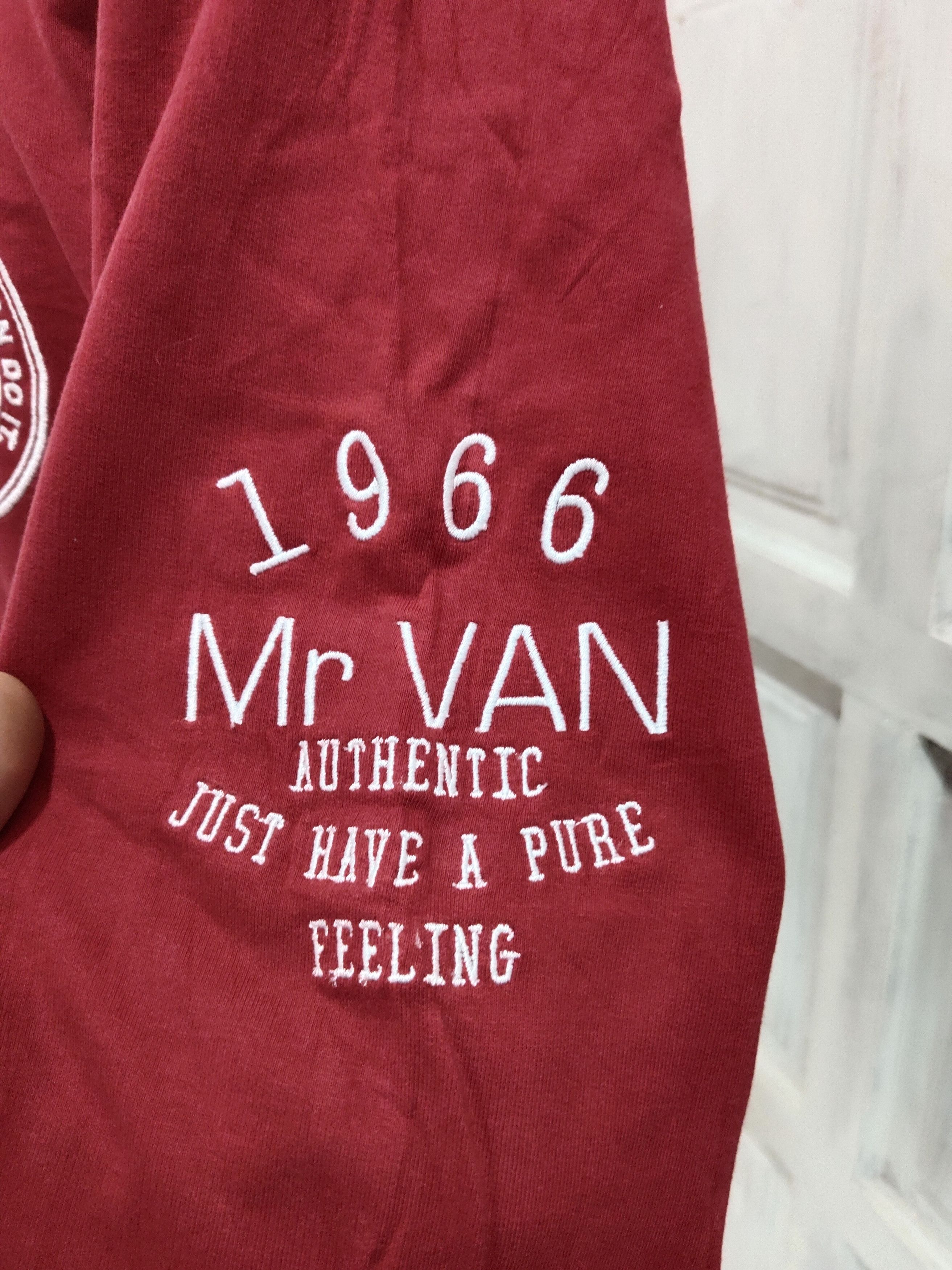 Designer × Van Vintage Mr.Van Streetwear Half Zipper Sweatshirt Size US L / EU 52-54 / 3 - 4 Thumbnail