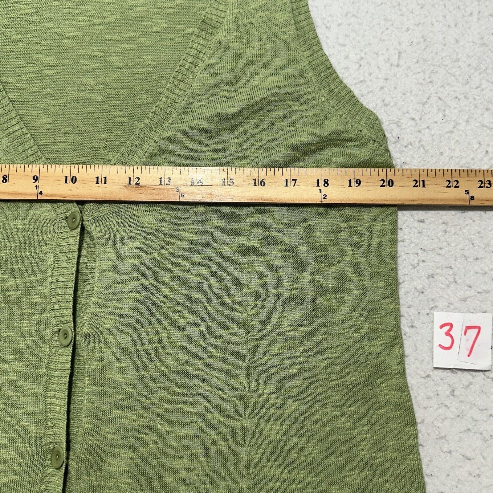 Eileen Fisher Eileen Fisher Large Linen Slub Cardigan Sweater Green Size L / US 10 / IT 46 - 8 Thumbnail