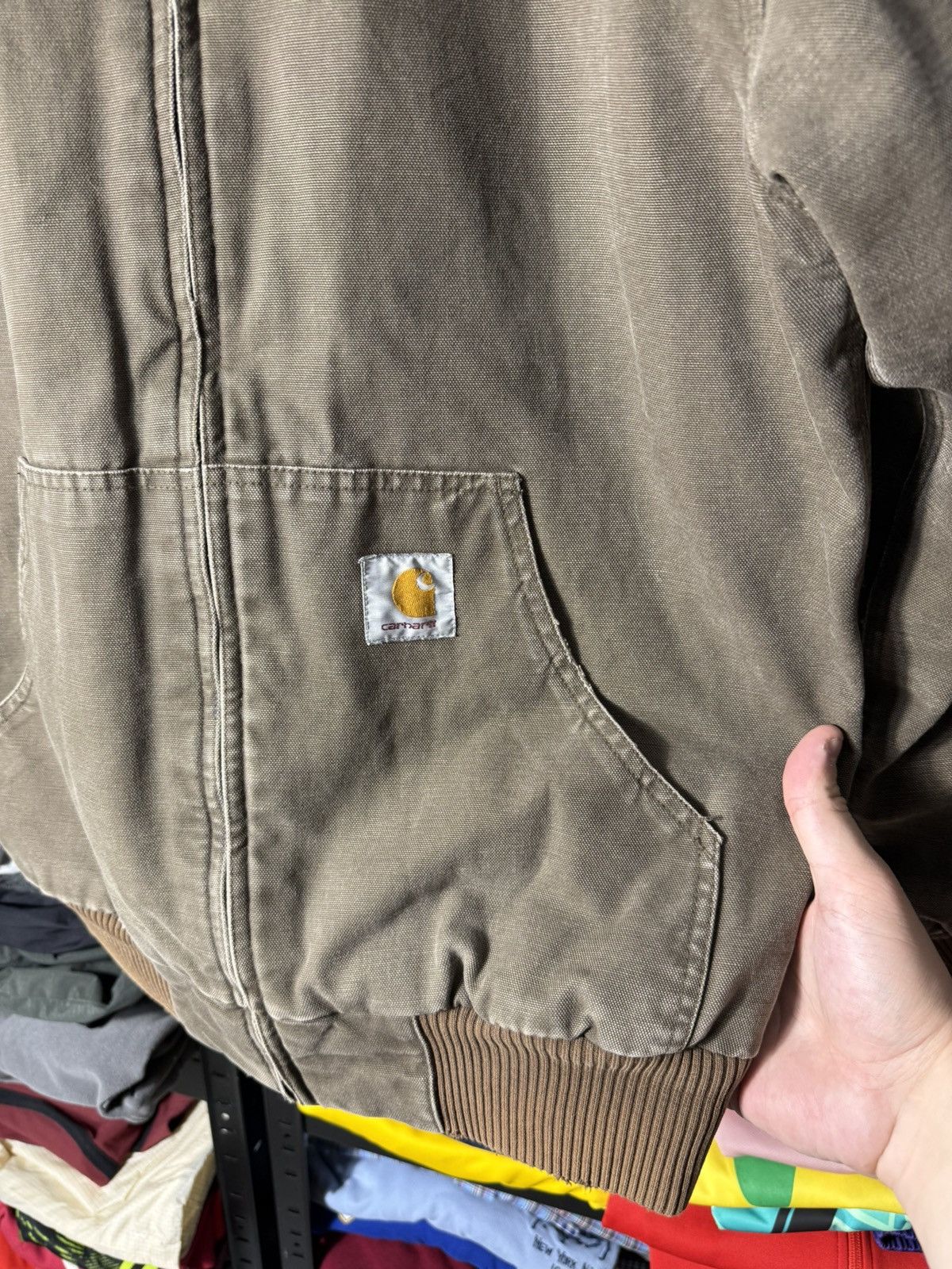 Carhartt Carhartt Active Jacket Brown Hooded Workwear Duck Distressed Size US M / EU 48-50 / 2 - 6 Thumbnail