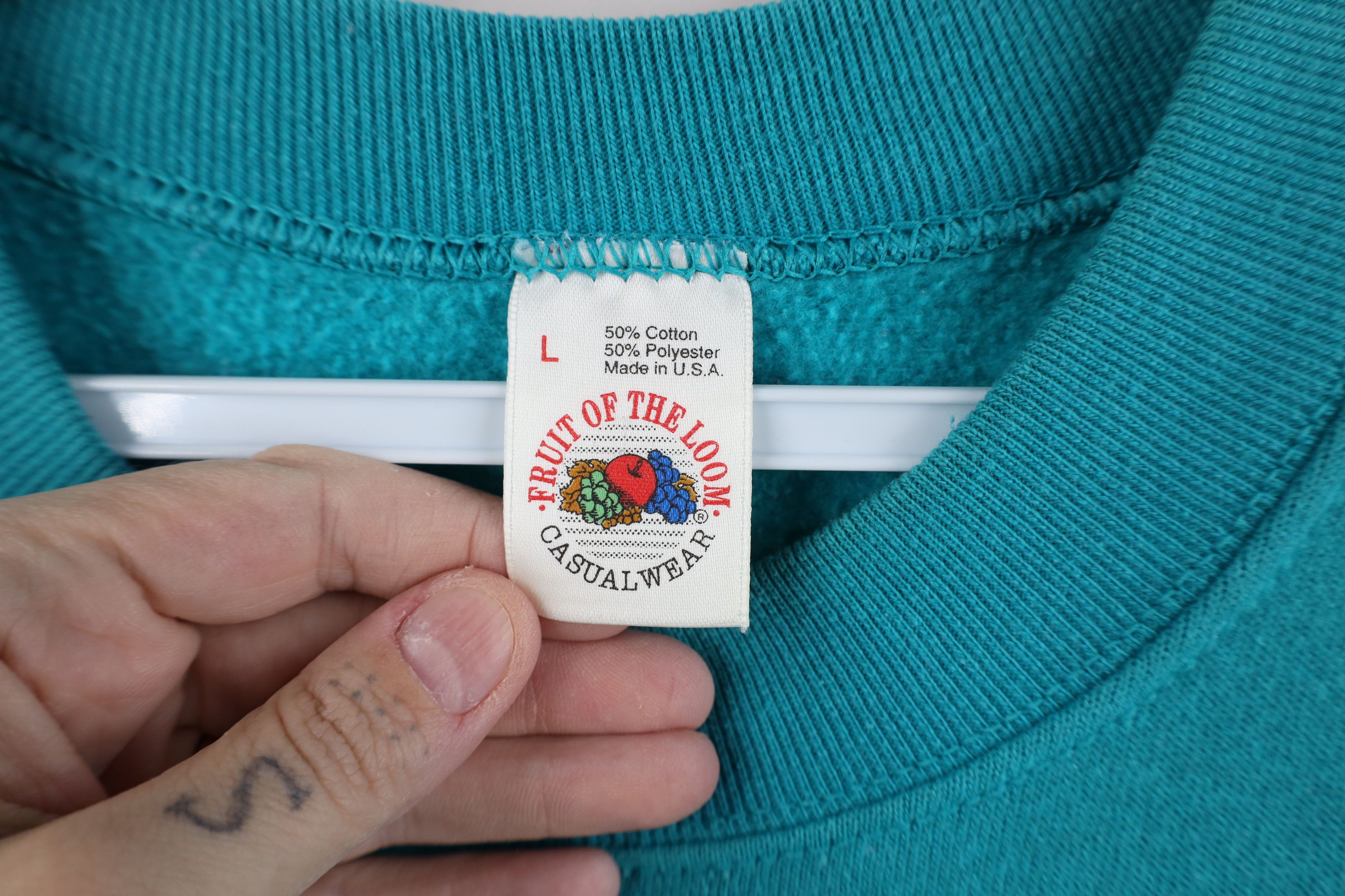 Vintage Vintage 90s Streetwear Blank Short Sleeve Sweatshirt USA Size US L / EU 52-54 / 3 - 4 Thumbnail