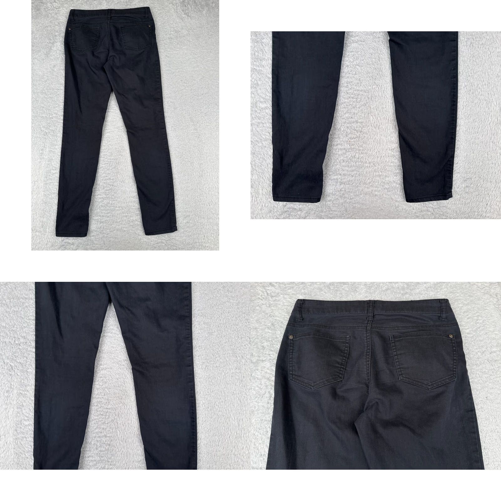 Forever 21 FOREVER 21 Jeans Womens 27 Black Denim Skinny Low Rise Cotton Blend 29x29 Vintage: No Size 27" / US 4 / IT 40 - 9 Thumbnail