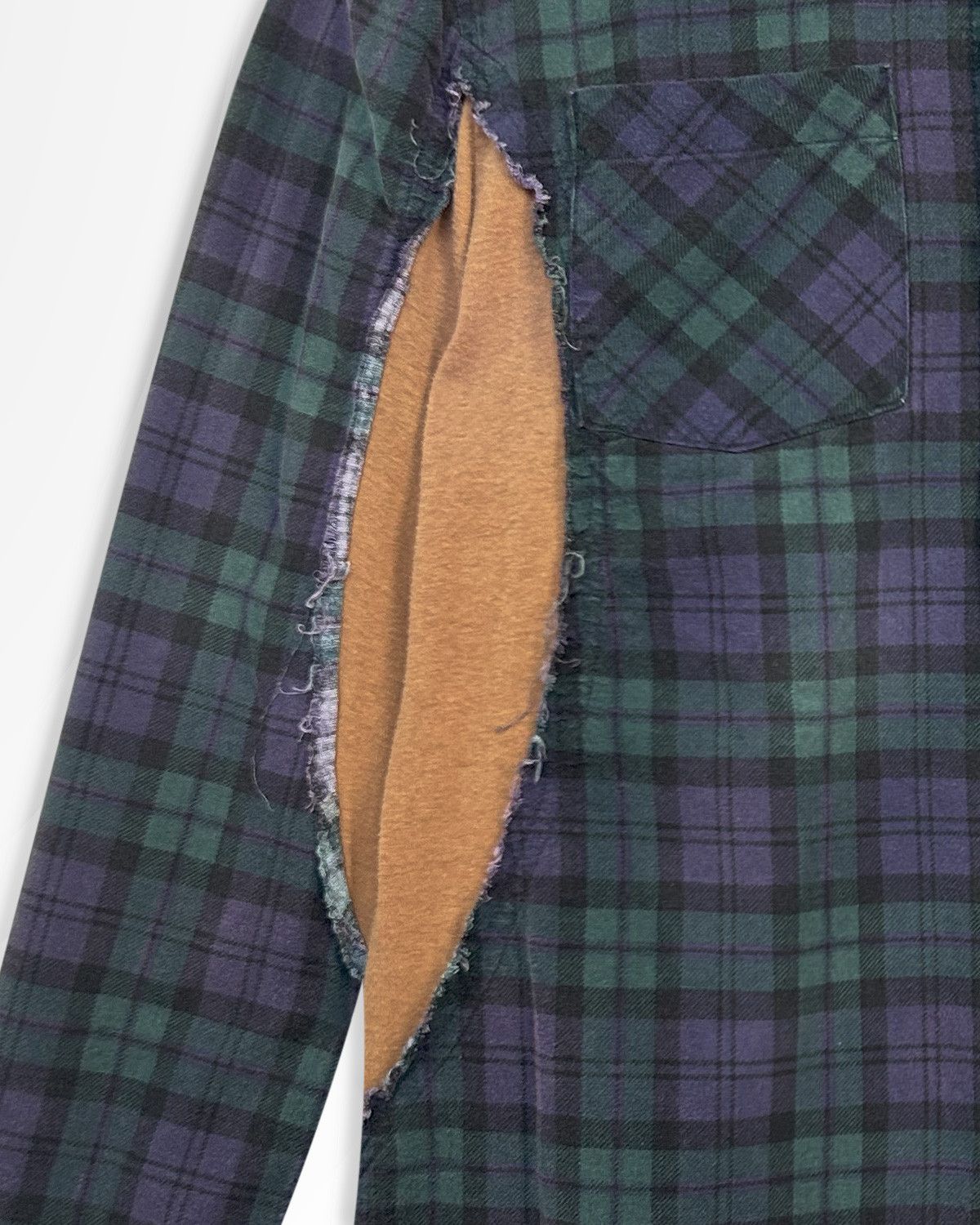 Undercover Undercover, SS05 Raw Cutout Check Shirt Size US M / EU 48-50 / 2 - 3 Thumbnail