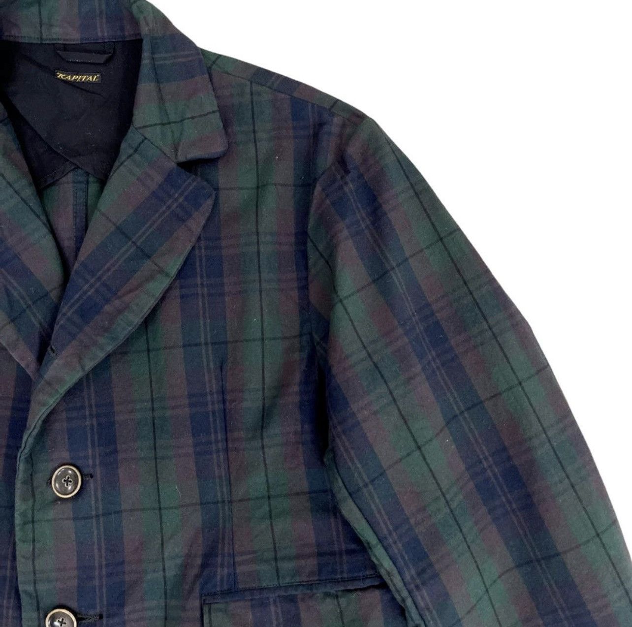 Kapital ⚡️Rare⚡️Vintage Kapital Green Tartan Cropped Jacket Size US M / EU 48-50 / 2 - 12 Thumbnail