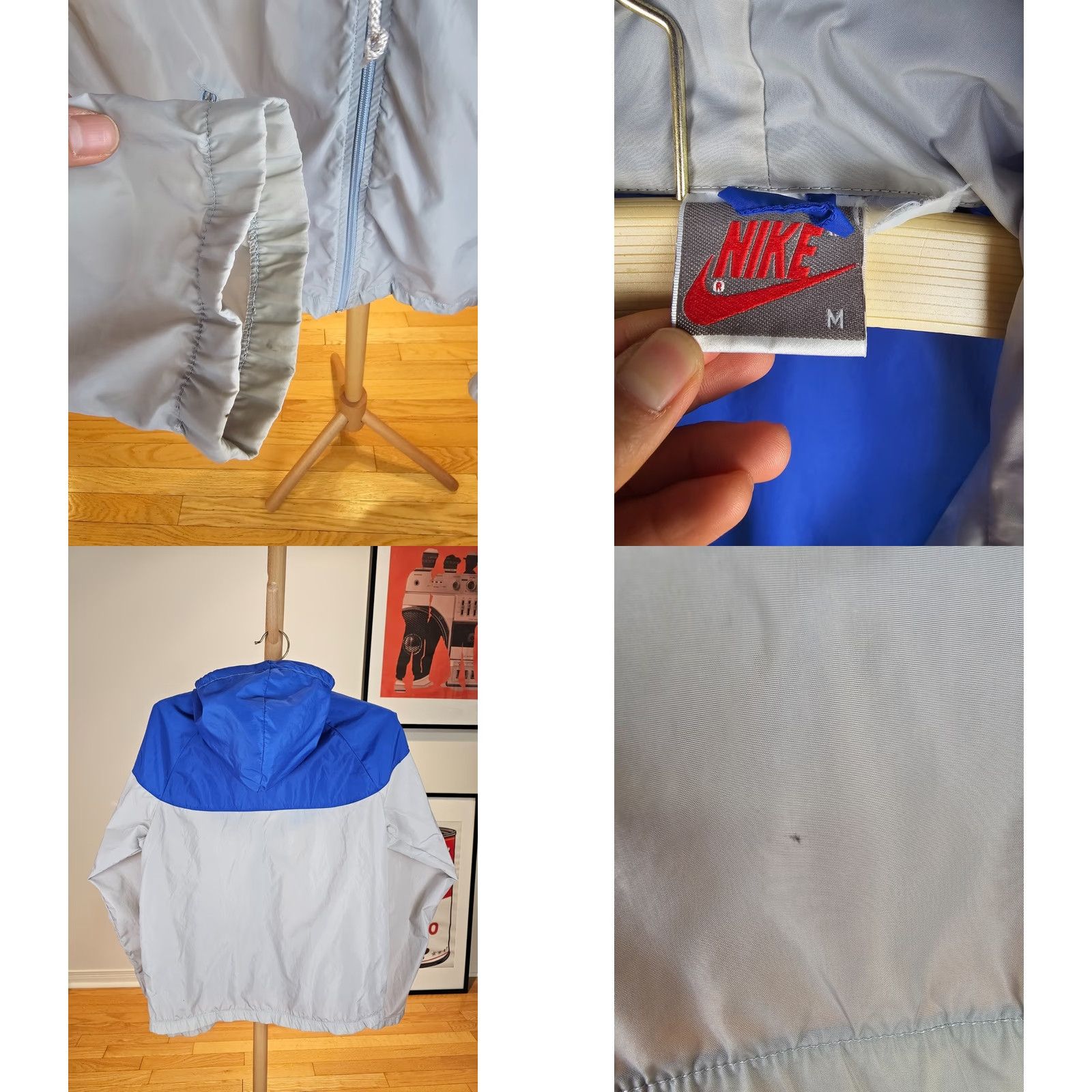 Nike VINTAGE Nike Windbreaker 2 Tones Track Top Jacket SZ MEDIUM Men Jacket Size US M / EU 48-50 / 2 - 8 Thumbnail