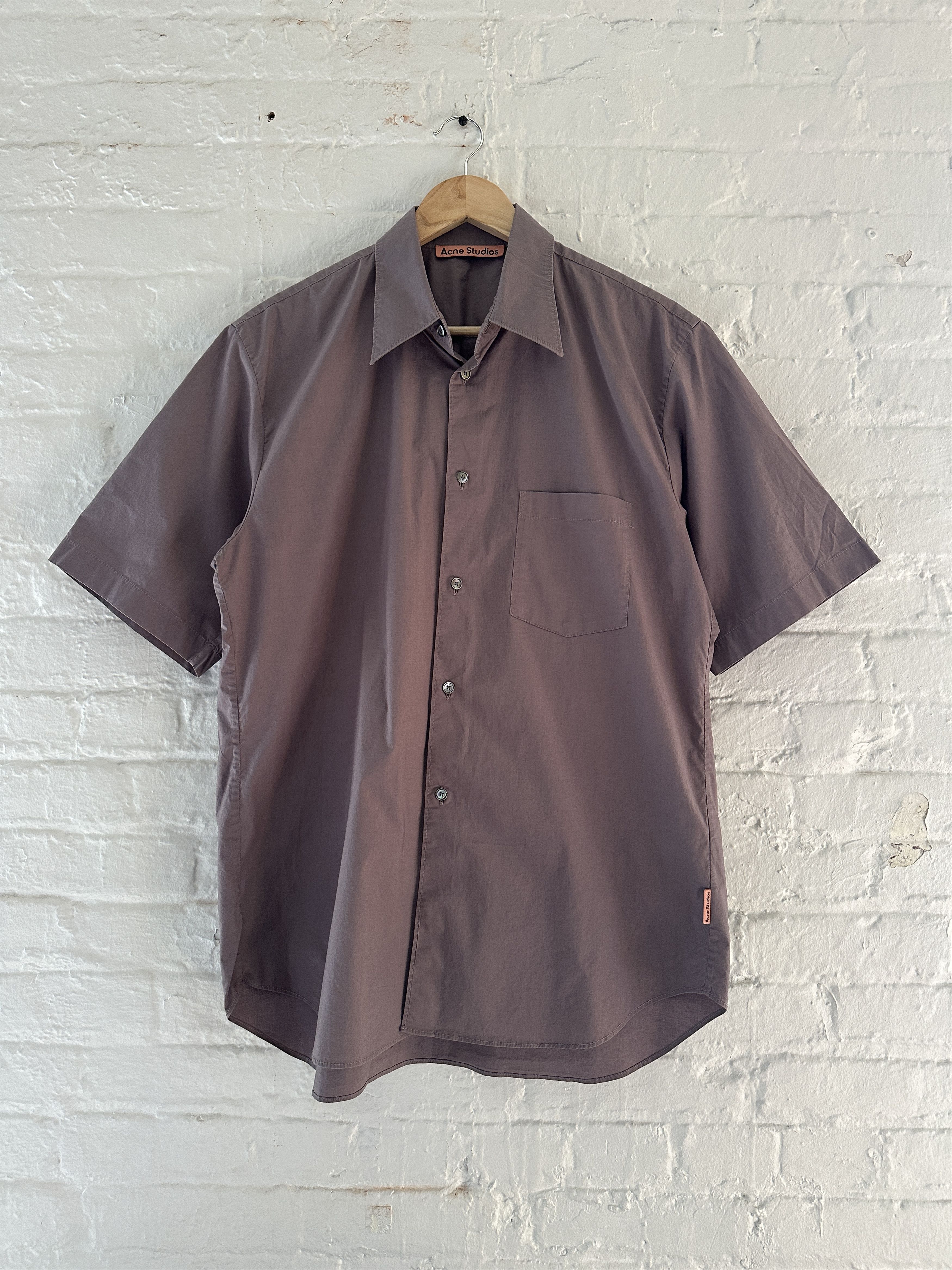 Acne Studios Acne Studios Short Sleeve Button Up Shirt Size US M / EU 48-50 / 2 - 1 Thumbnail