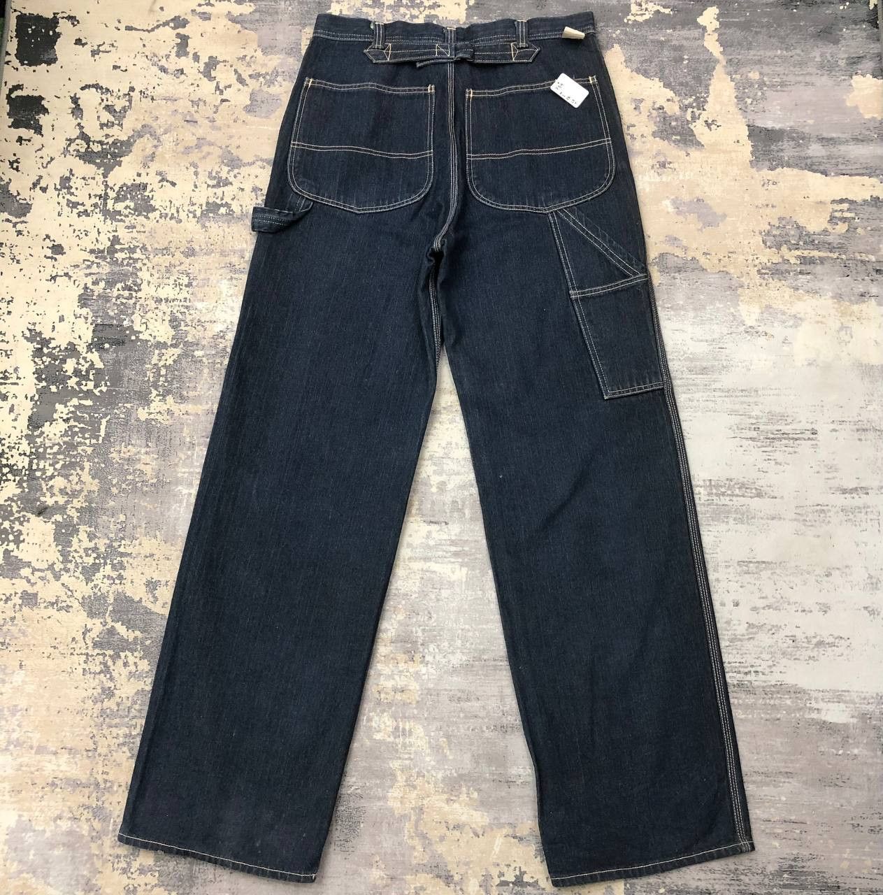 Vintage P54 VTG SALTY DOG x UNION MADE BAGGY CARPENTER JEANS Size US 31 - 1 Thumbnail