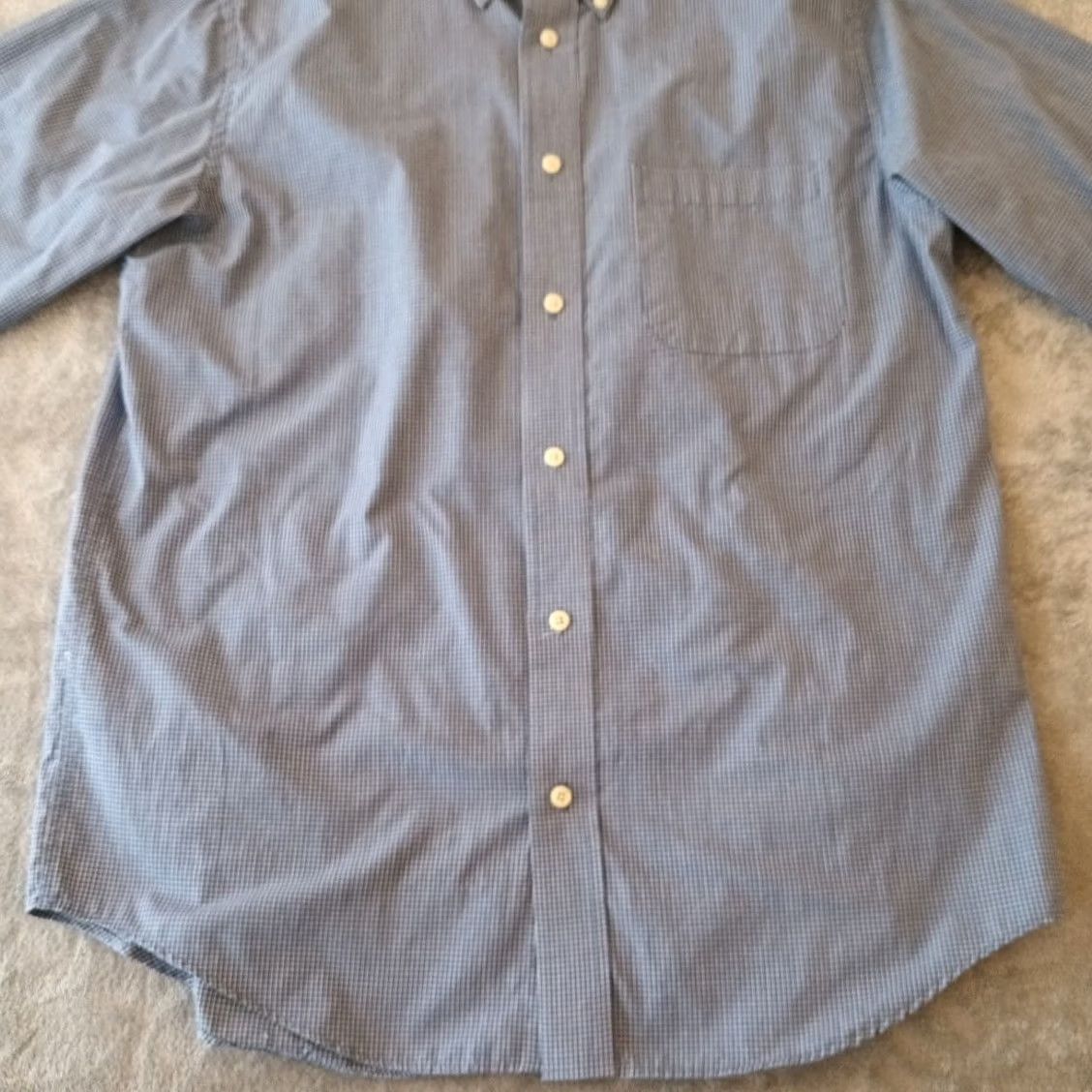 Vintage Consensus Mens Medium Blue Plaid Long Sleeve Button Down Shirt Easy Care Size US M / EU 48-50 / 2 - 5 Thumbnail