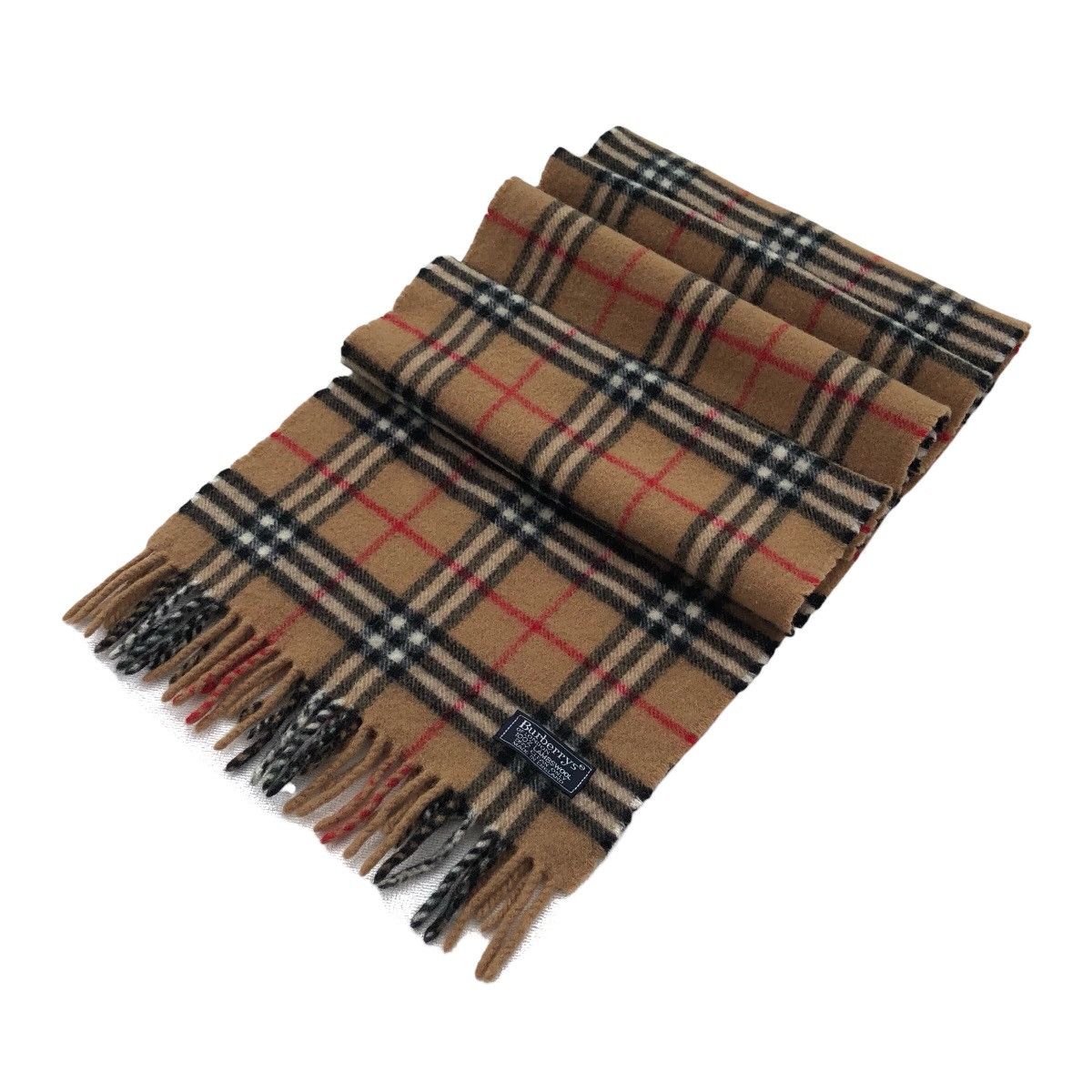 Vintage Burberrys Of London Lambswool Scarf Made In England