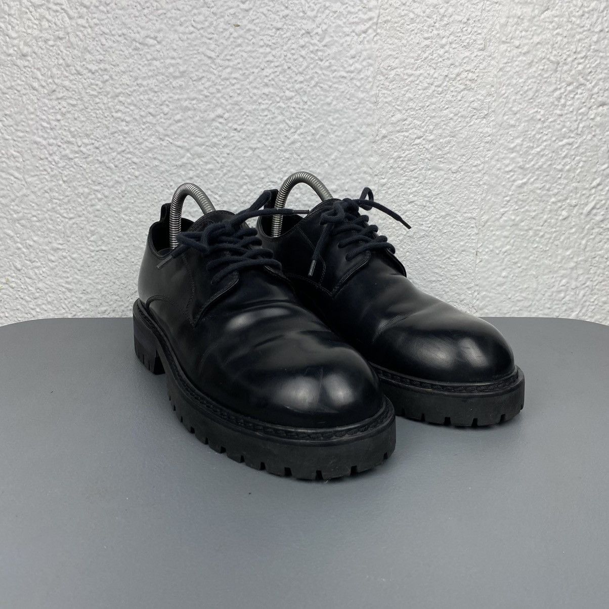 Ann Demeulemeester Black Chunky Sole Derbys Size US 6.5 / EU 39-40 - 2 Thumbnail