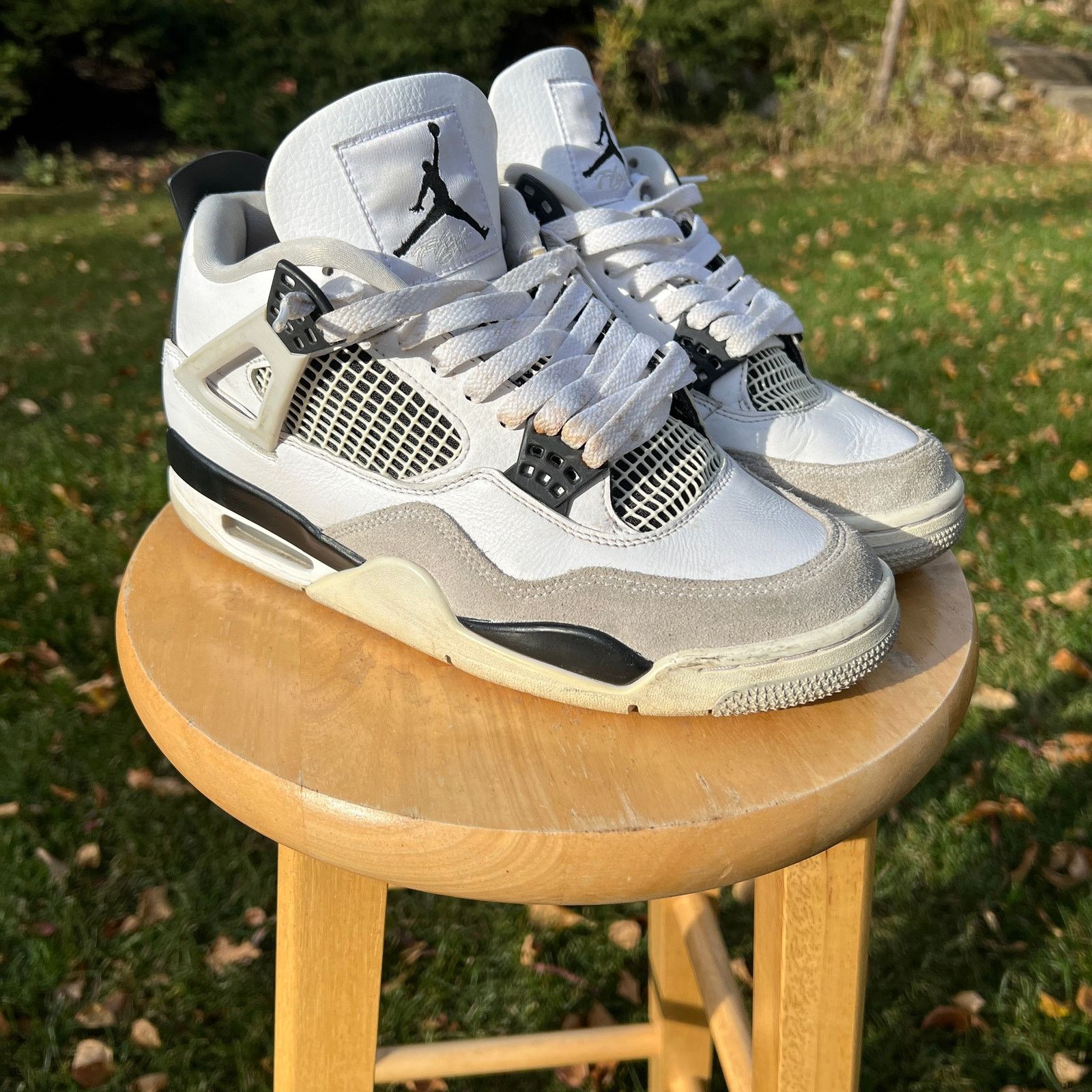 Jordan Brand Nike Nike Air Jordan 4 Retro Military Black Men s Shoes Size 8.5 Grailed