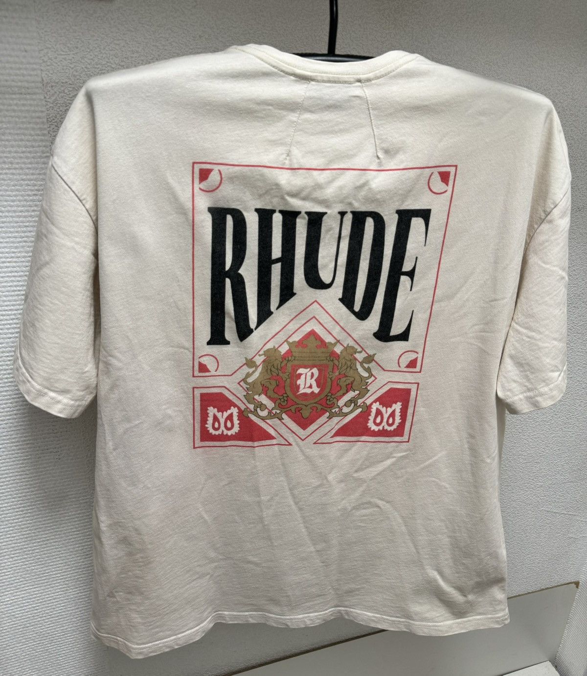 Rhude Rhude big logo t-shirt Xl sz made in usa MADEINUSA Size US XL / EU 56 / 4 - 1 Thumbnail