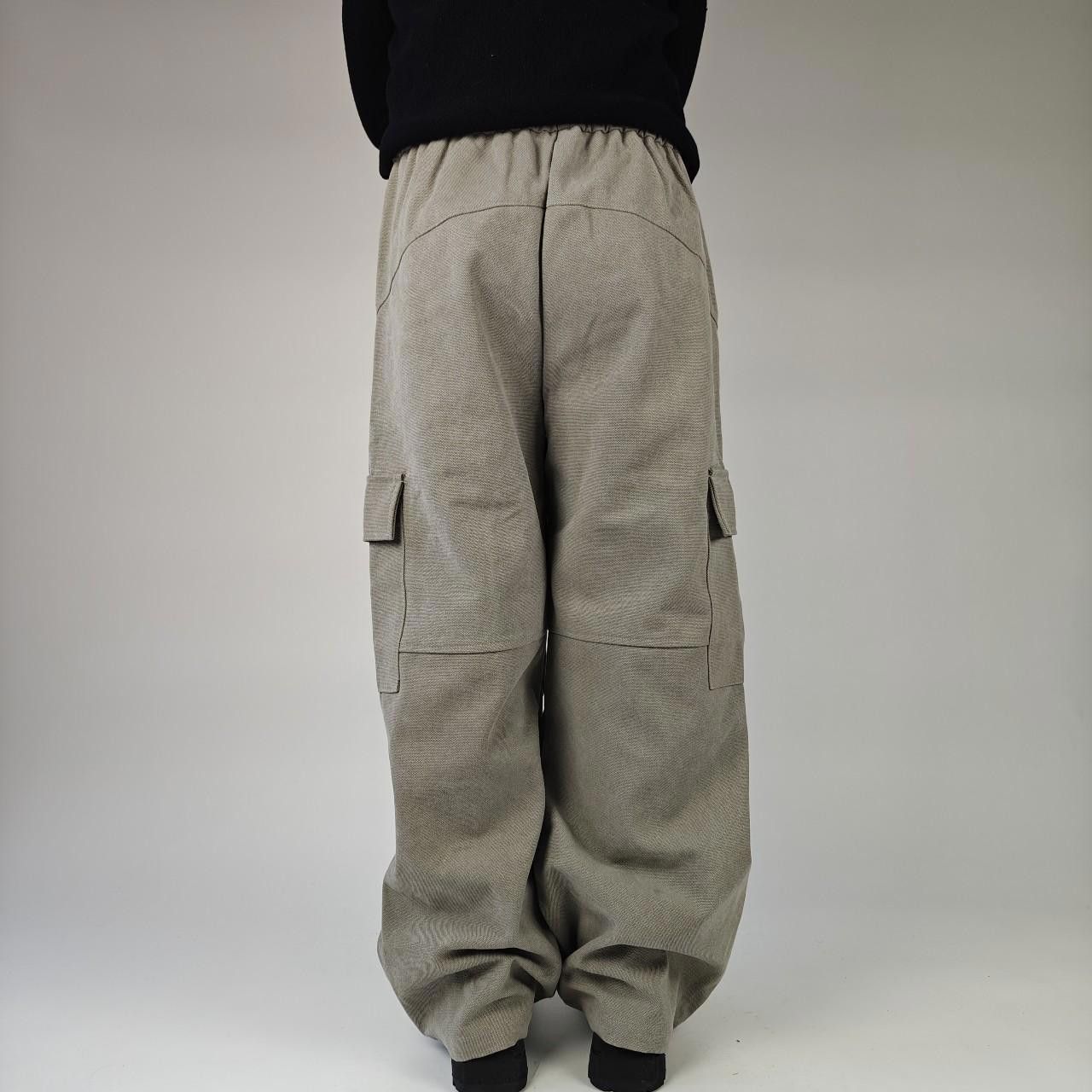 Other Beige Heavy Canvas Technical Wide Leg Trousers Size US 32 / EU 48 - 7 Thumbnail