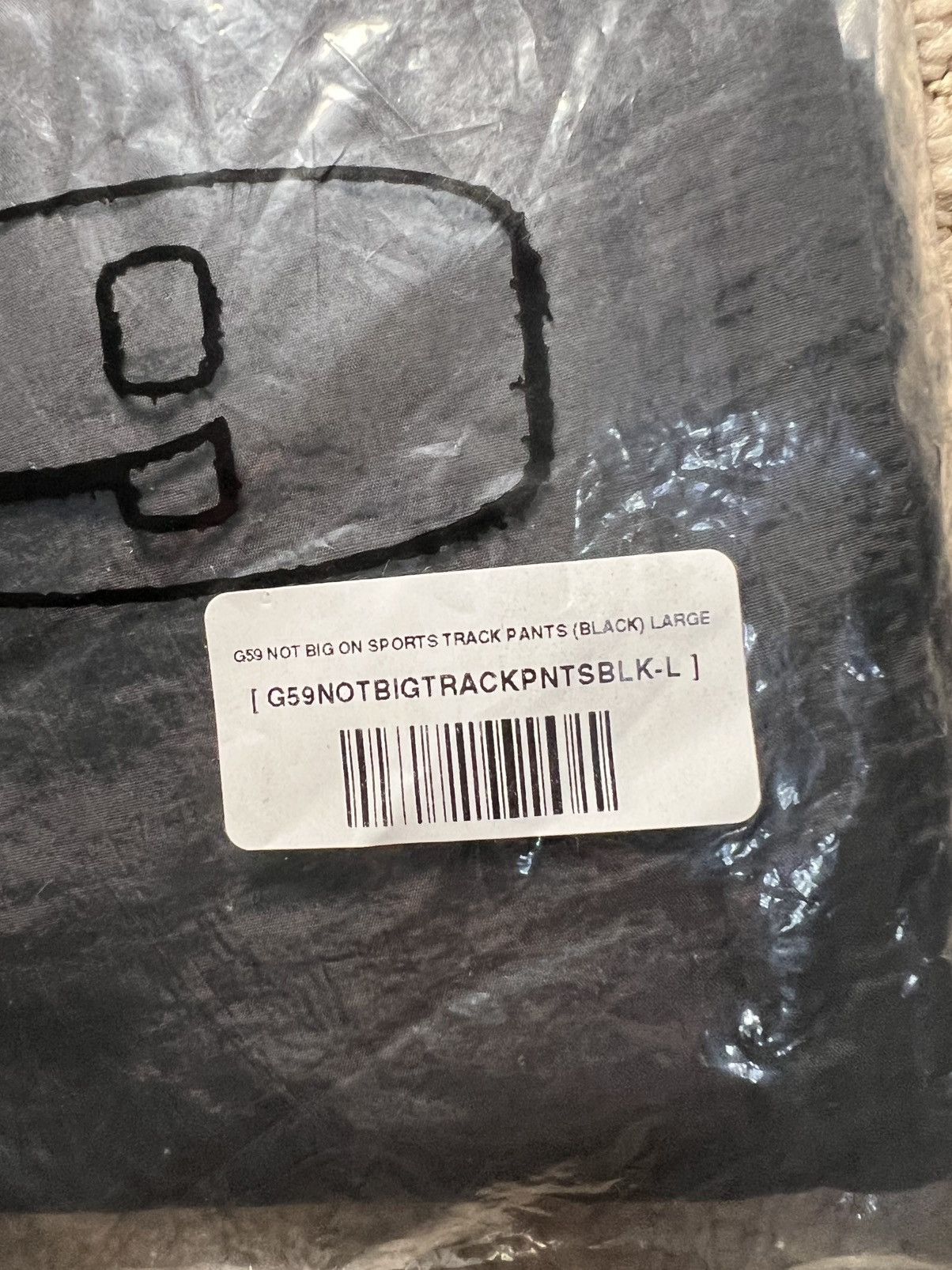 G59 Records G59 NOT BIG ON SPORTS TRACK PANTS (BLACK) LARGE Size US 32 / EU 48 - 4 Thumbnail
