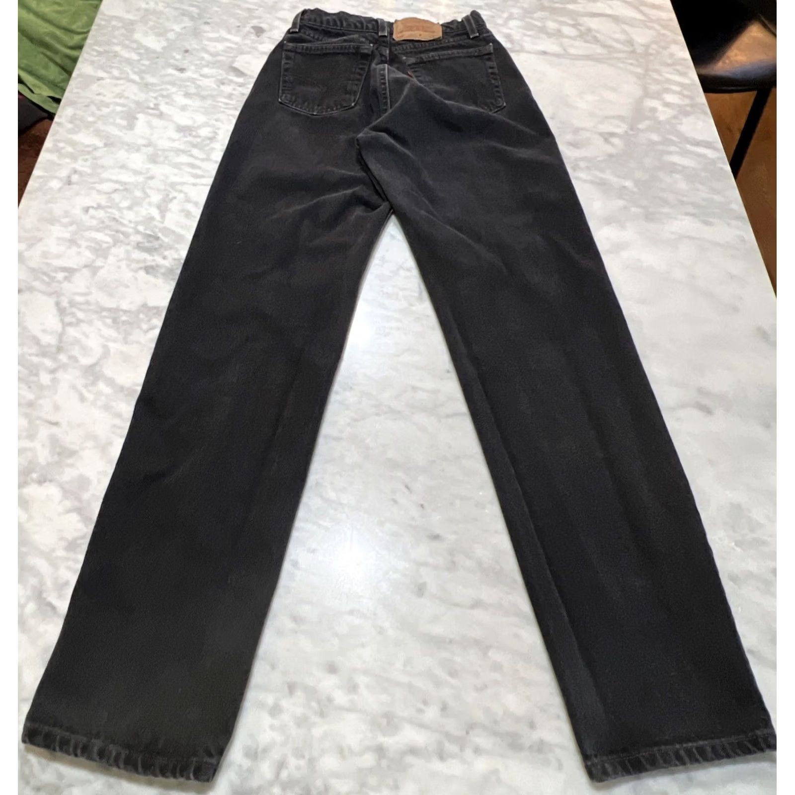 Levi's VINTAGE Levi’s 560 Jeans Pant Men 28x32 Black Faded Straight 5-Pocket Denim Relaxed Mid Rise USA 90s Grunge Shirt? Size US 28 / EU 44 - 3 Thumbnail