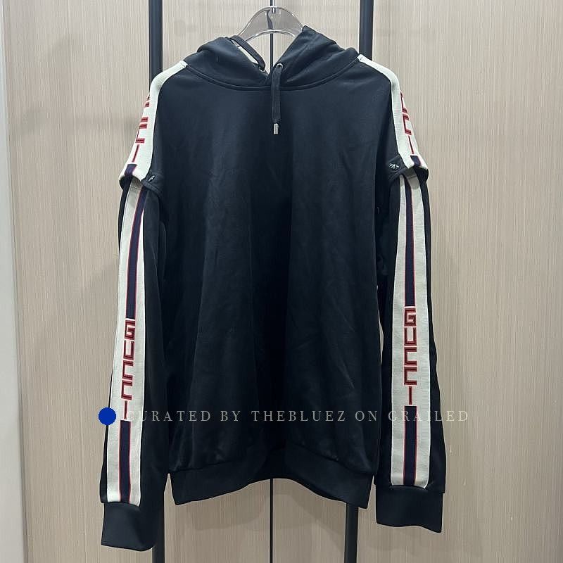 Gucci Removable Sleeve Black Hoodie Size US M / EU 48-50 / 2 - 1 Thumbnail