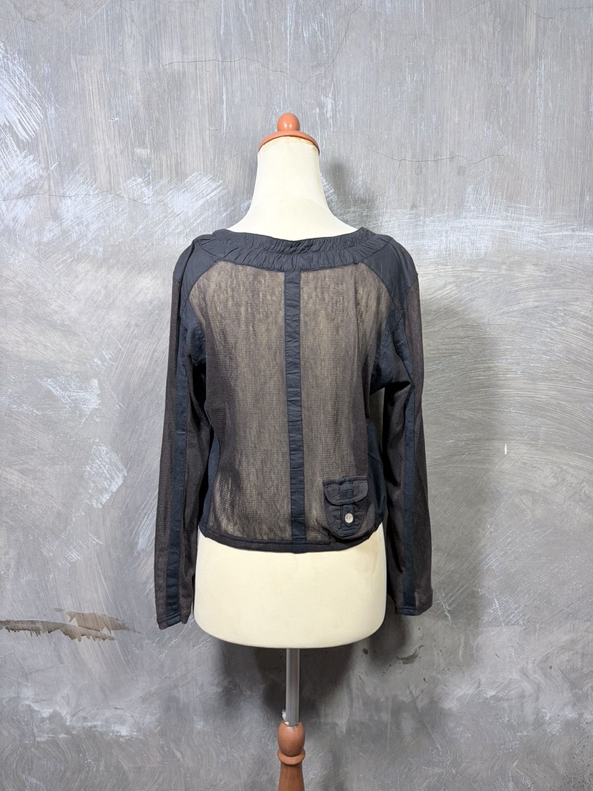 Le Grande Bleu (L.G.B.) Y2K Japanese Women Mesh Outer Tops Size M / US 6-8 / IT 42-44 - 6 Thumbnail