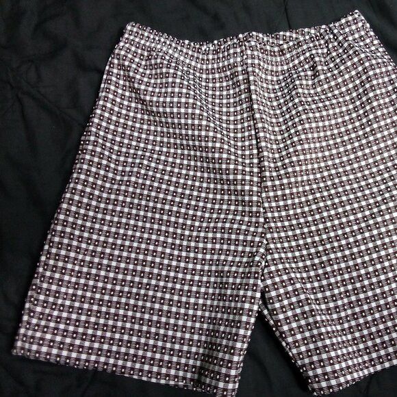Other Vintage 60s K-Mart Geometric Pattern Polyester Shorts Size 32" / US 10 / IT 46 - 2 Thumbnail