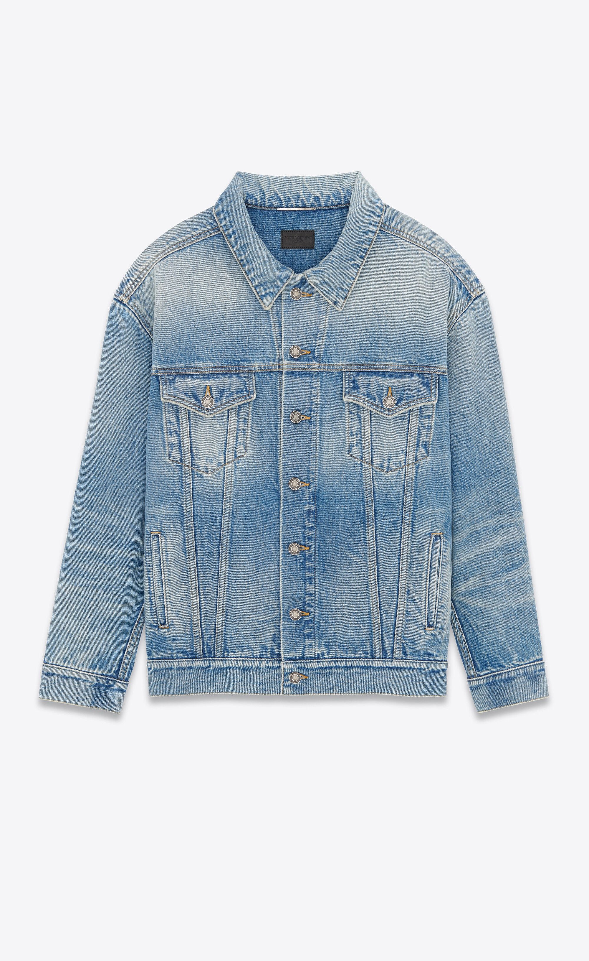 o1s1wg110225 730958 Oversized Jacket Lake Medium Denim Blue