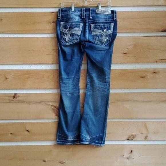 Rock Revival Rock Revival Bootcut Decorative Pockets Blue Sz. 28 Jeans Size 28" / US 6 / IT 42 - 2 Thumbnail