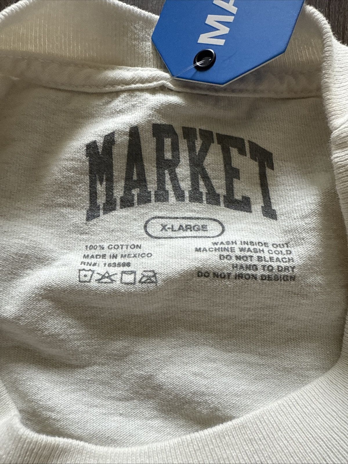 Market MARKET Duck Pond Graphic T-Shirt Ecru XL Mallard Duck Print Size US XL / EU 56 / 4 - 4 Thumbnail