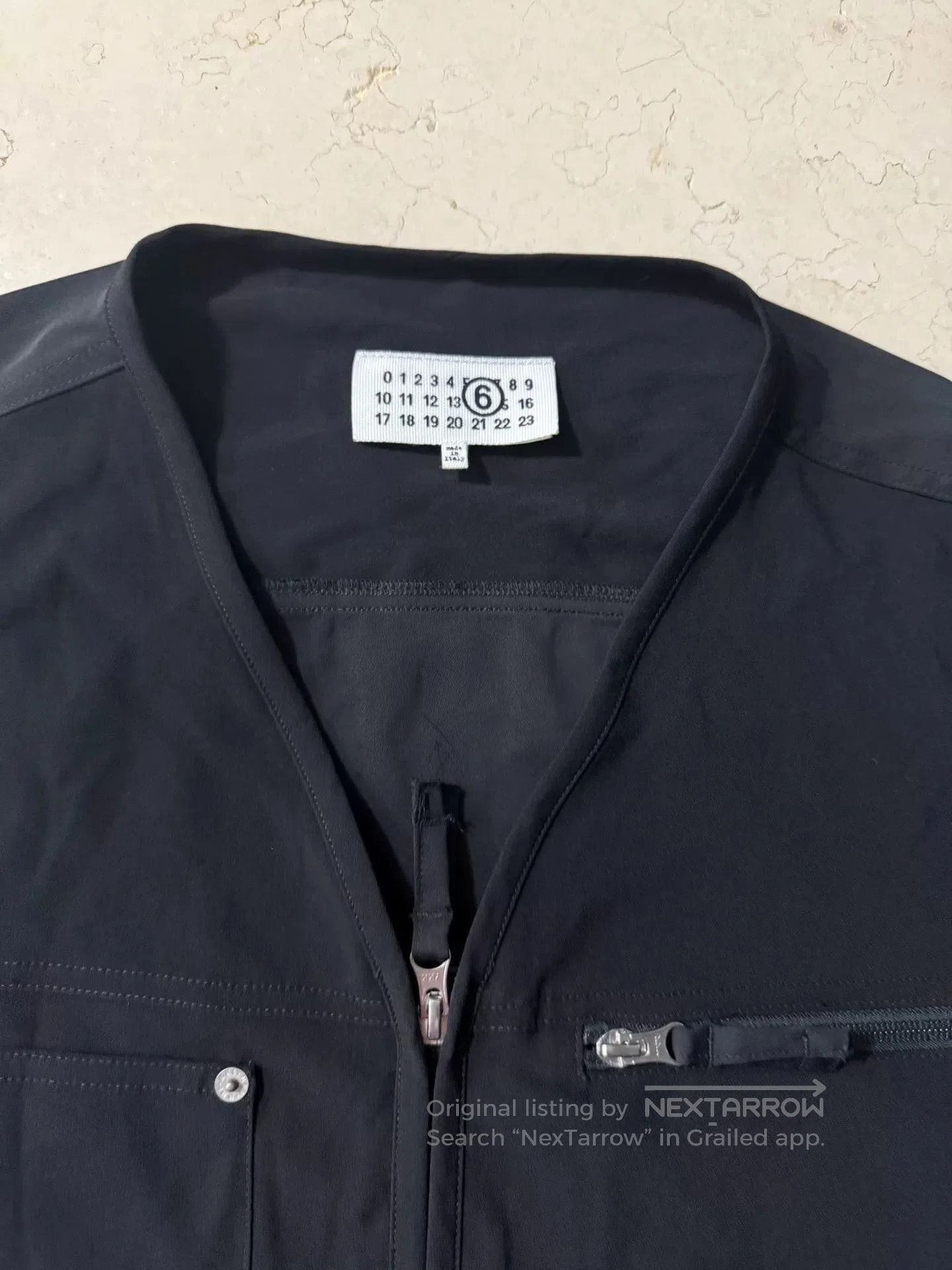 Maison Margiela Maison Margiela 24SS Solid V-Neck Zip Vest. Size US S / EU 44-46 / 1 - 6 Thumbnail