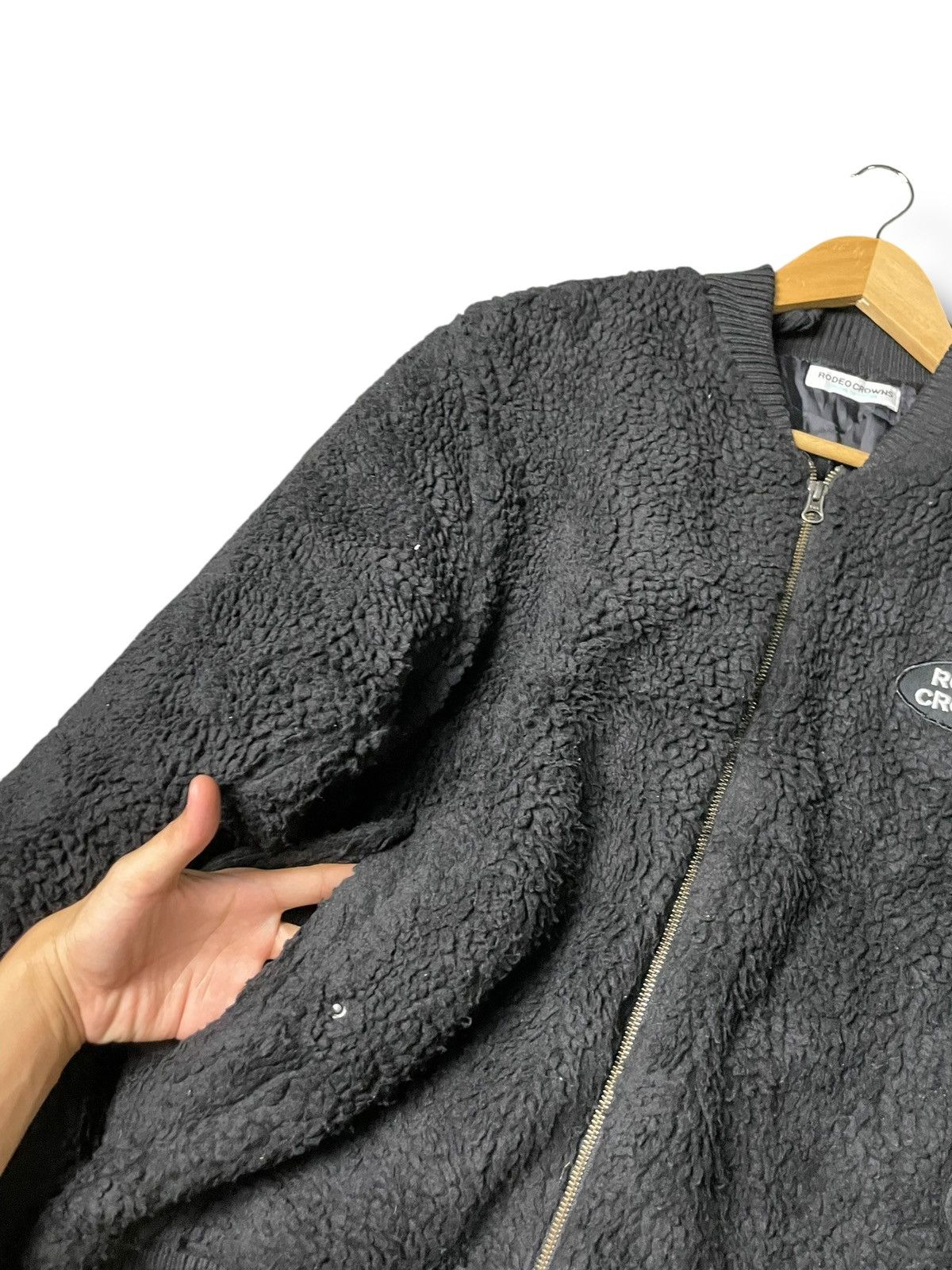 Japanese Brand Vintage Rodeo Crowns Fleece Bomber Jacket (65) Size US M / EU 48-50 / 2 - 2 Thumbnail