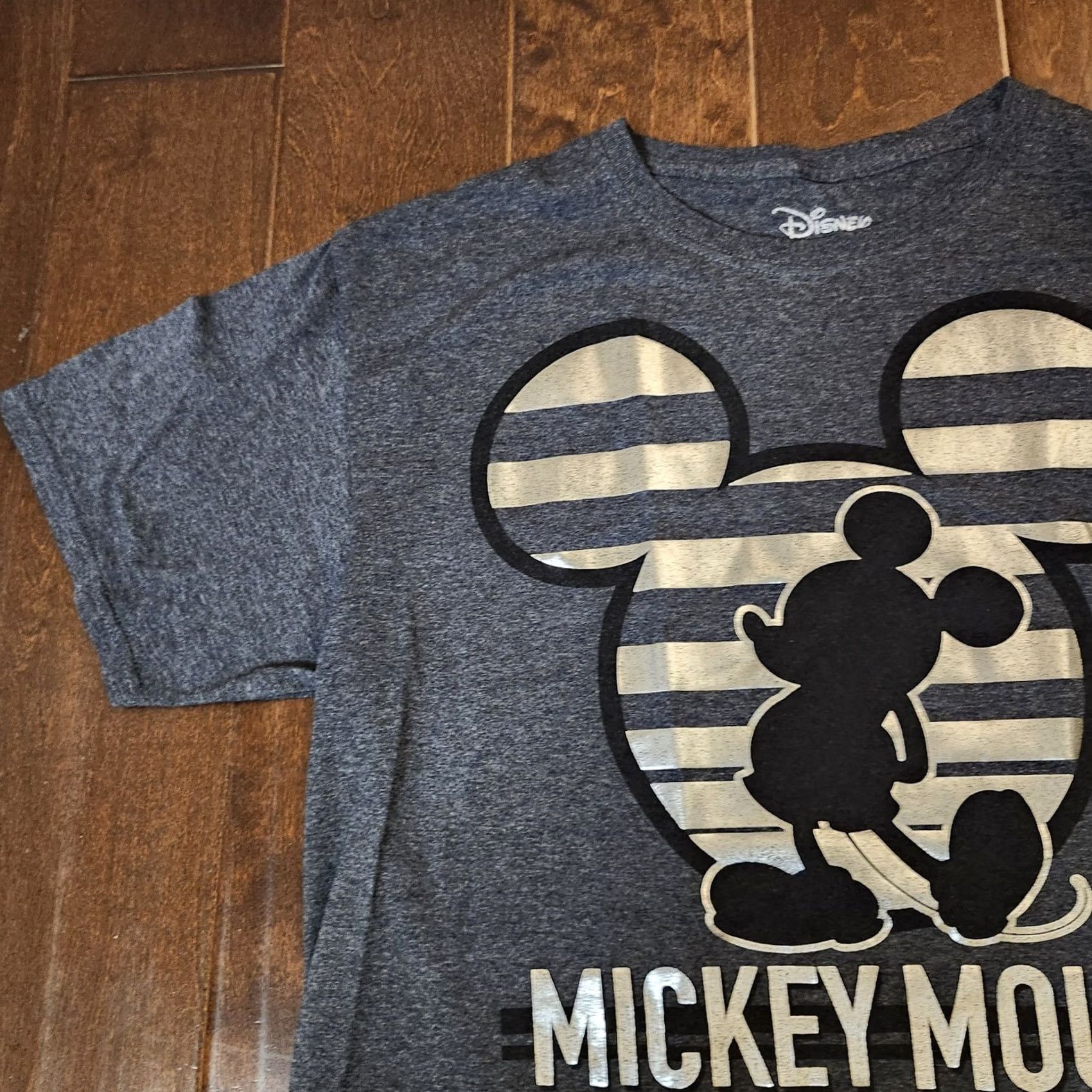 Disney Disney Shirt Mens Medium Gray Mickey Mouse Florida Shiny Metallic Graphic Tee Size US M / EU 48-50 / 2 - 5 Thumbnail
