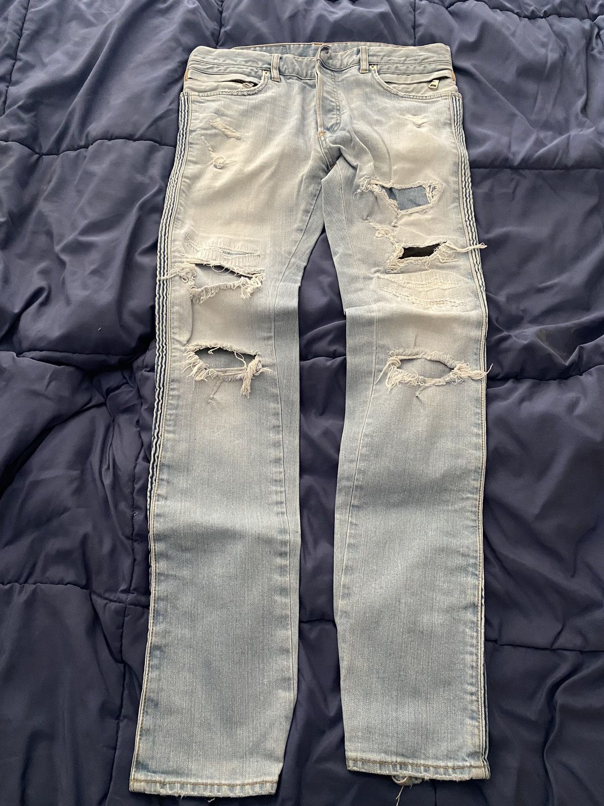 image of Balmain Denim Jeans in Blue, Men's (Size 31)