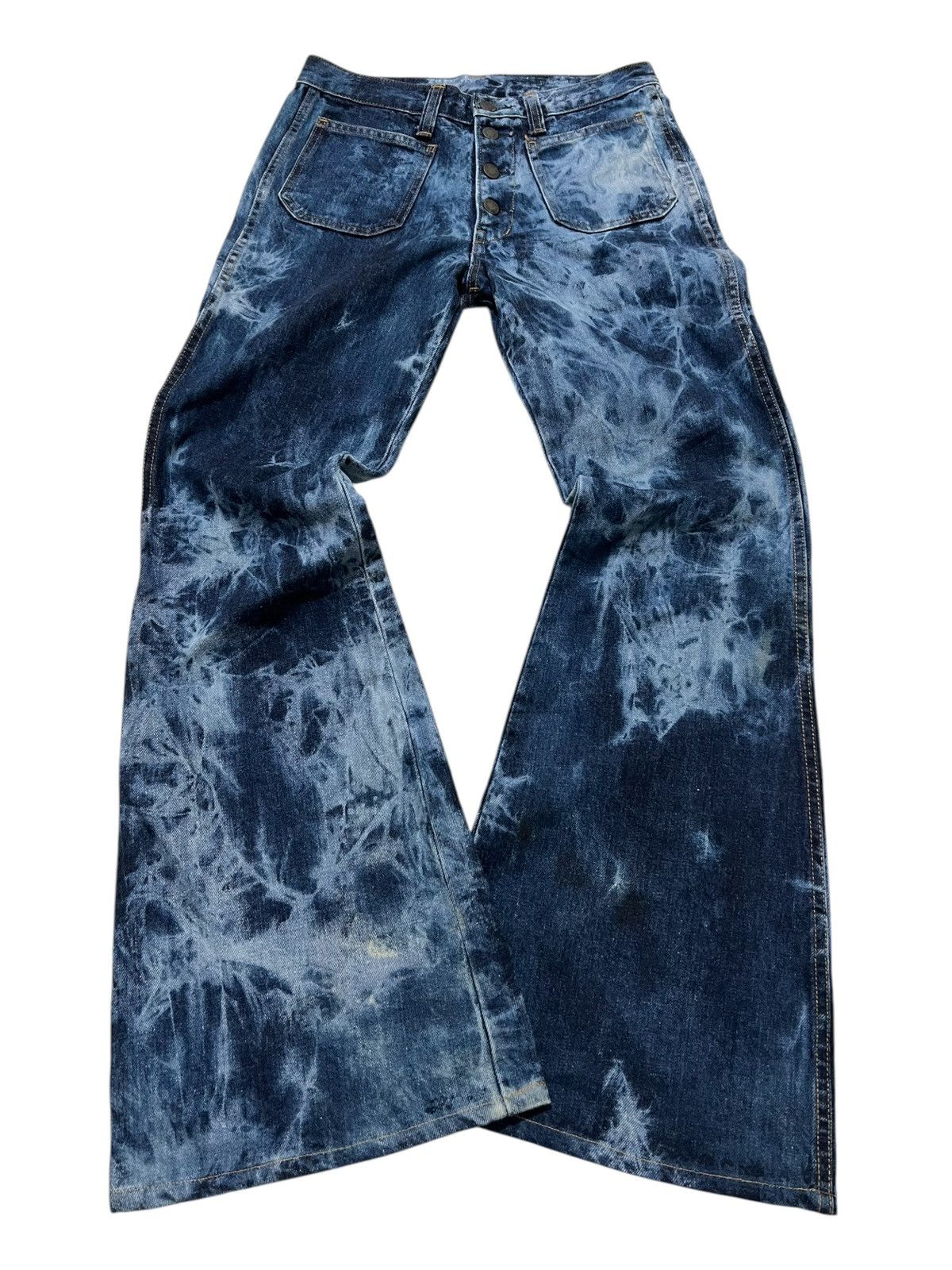 If Six Was Nine × Japanese Brand × Le Grande Bleu (L.G.B.) Blueway Flared Japanese Denim Pants Size US 28 / EU 44 - 1 Thumbnail
