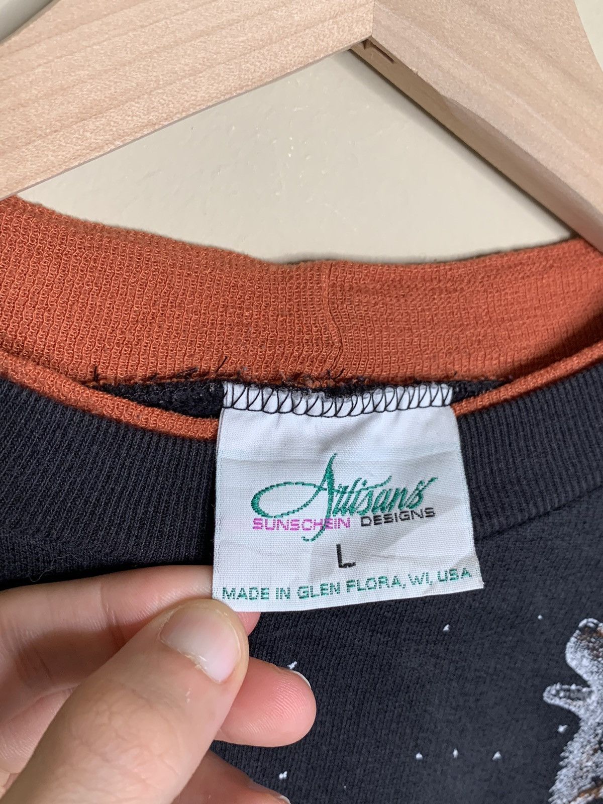 Vintage *RARE* Vintage Wolf Moon Nature AOP Single Stitch Sweatshirt Size US L / EU 52-54 / 3 - 11 Thumbnail