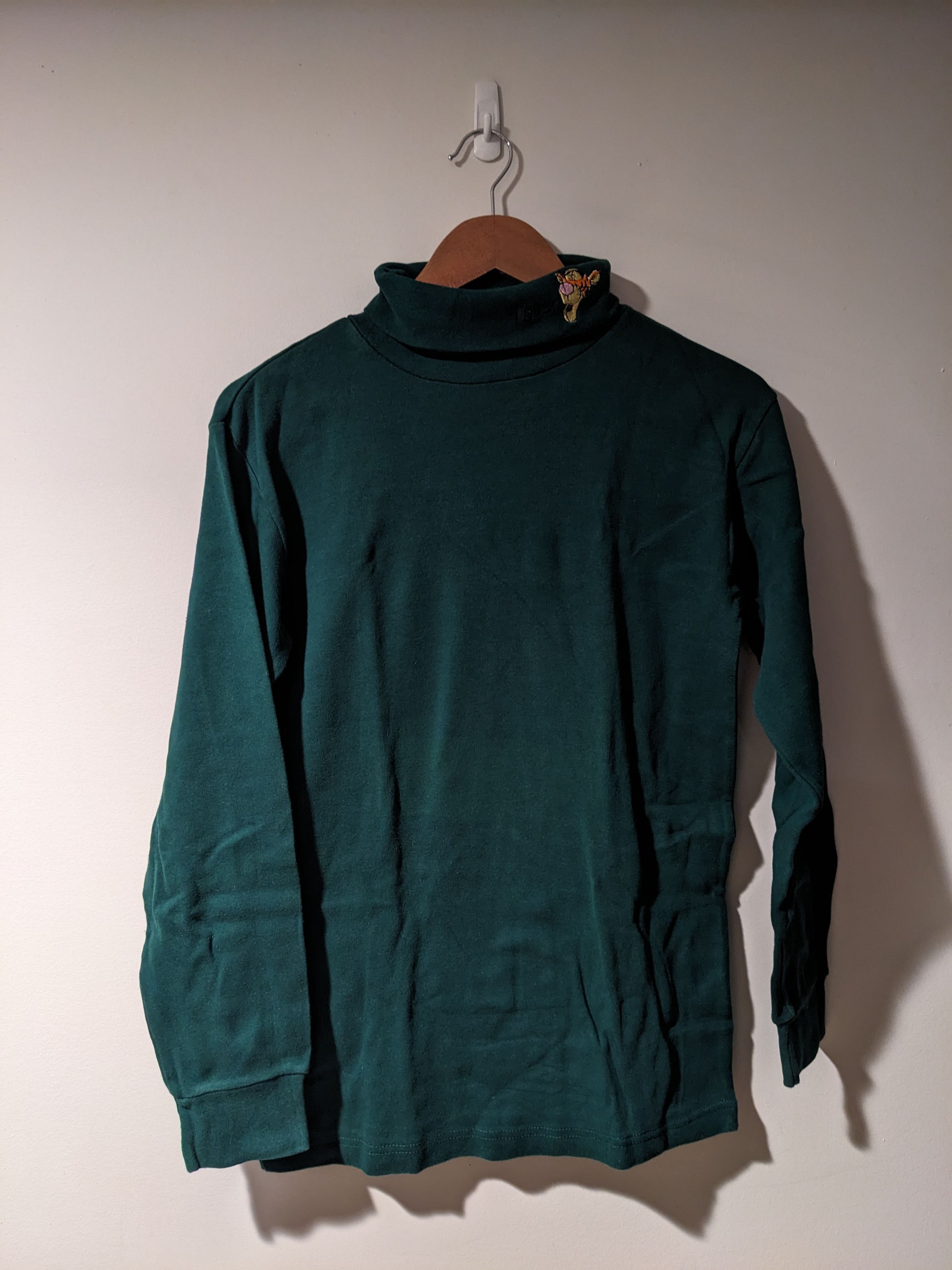 Disney × Vintage Vintage 90s Winnie the Pooh Tigger Turtle Neck Long-Sleeve Size US S / EU 44-46 / 1 - 1 Thumbnail