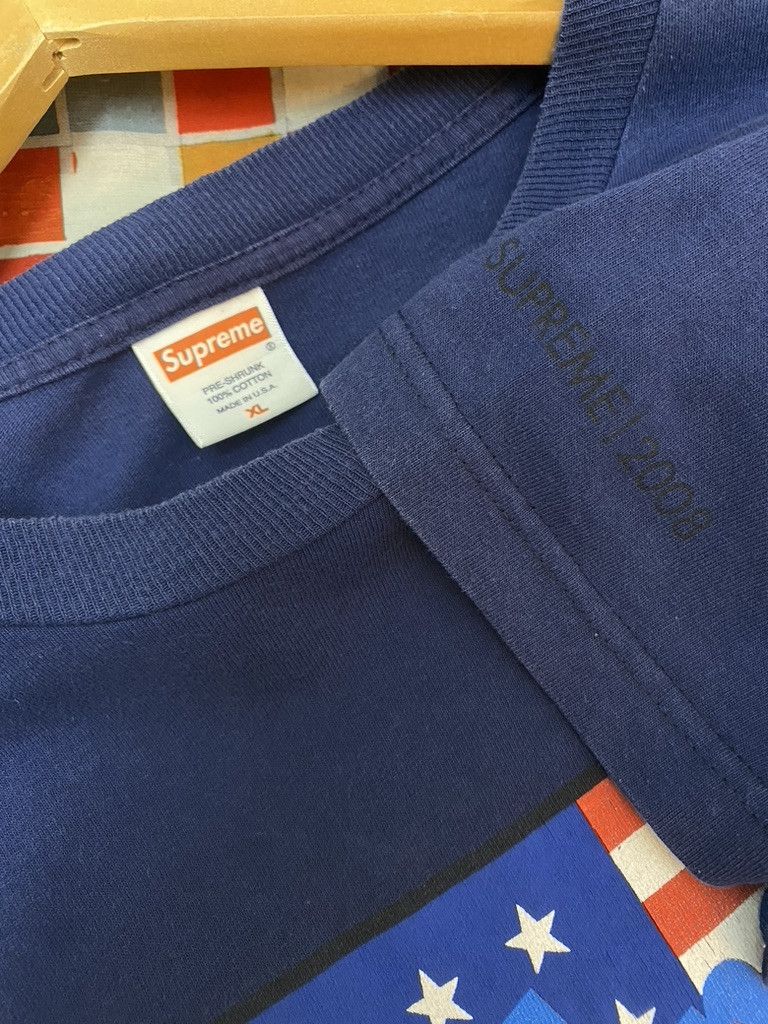 Supreme SS2008 Supreme Kill None Let None Die USA Flag T Shirt Size US XL / EU 56 / 4 - 7 Thumbnail