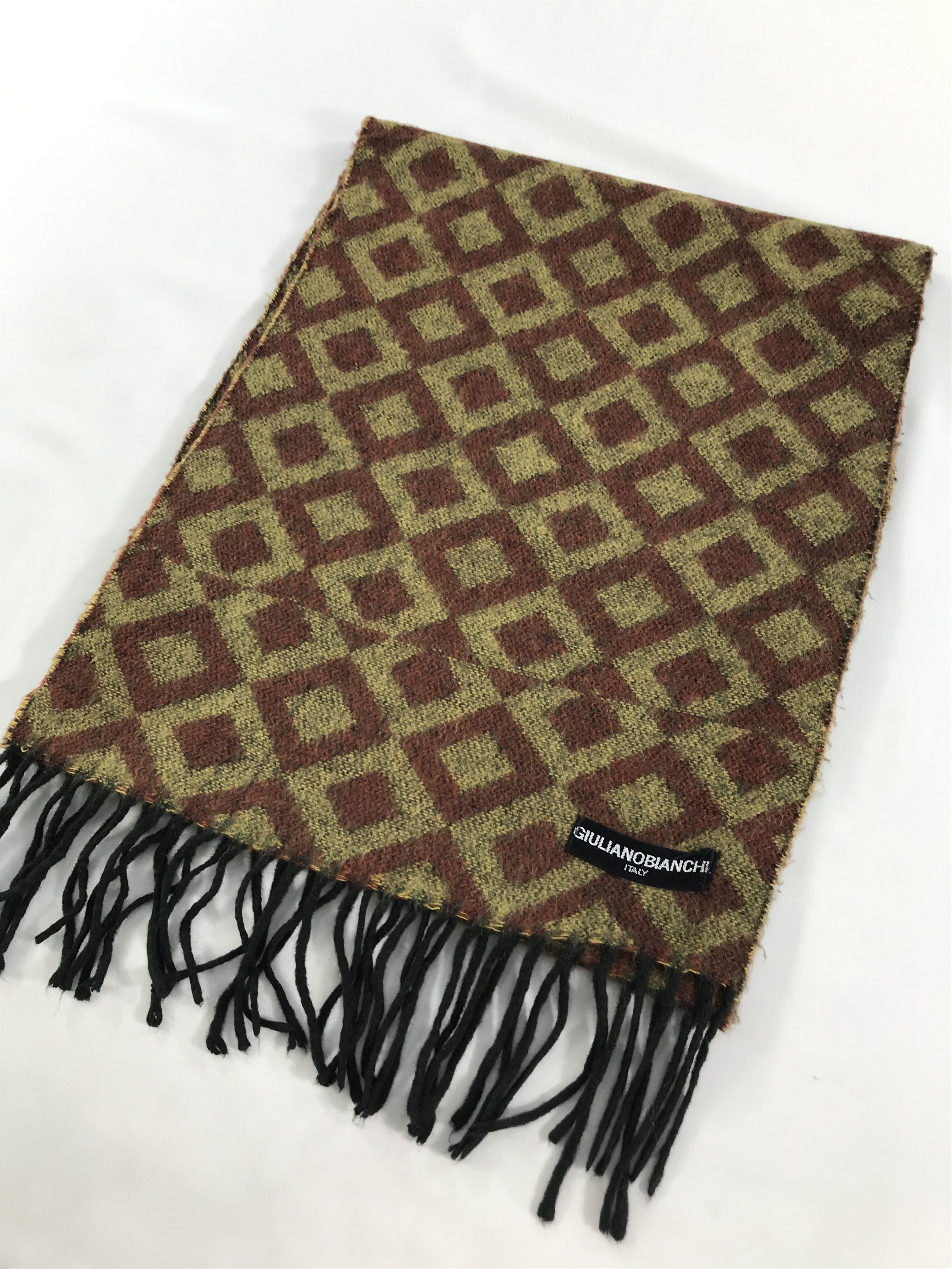 Vintage Giuliano Bianchi Italy Scarf Muffler V18 Size ONE SIZE - 3 Thumbnail