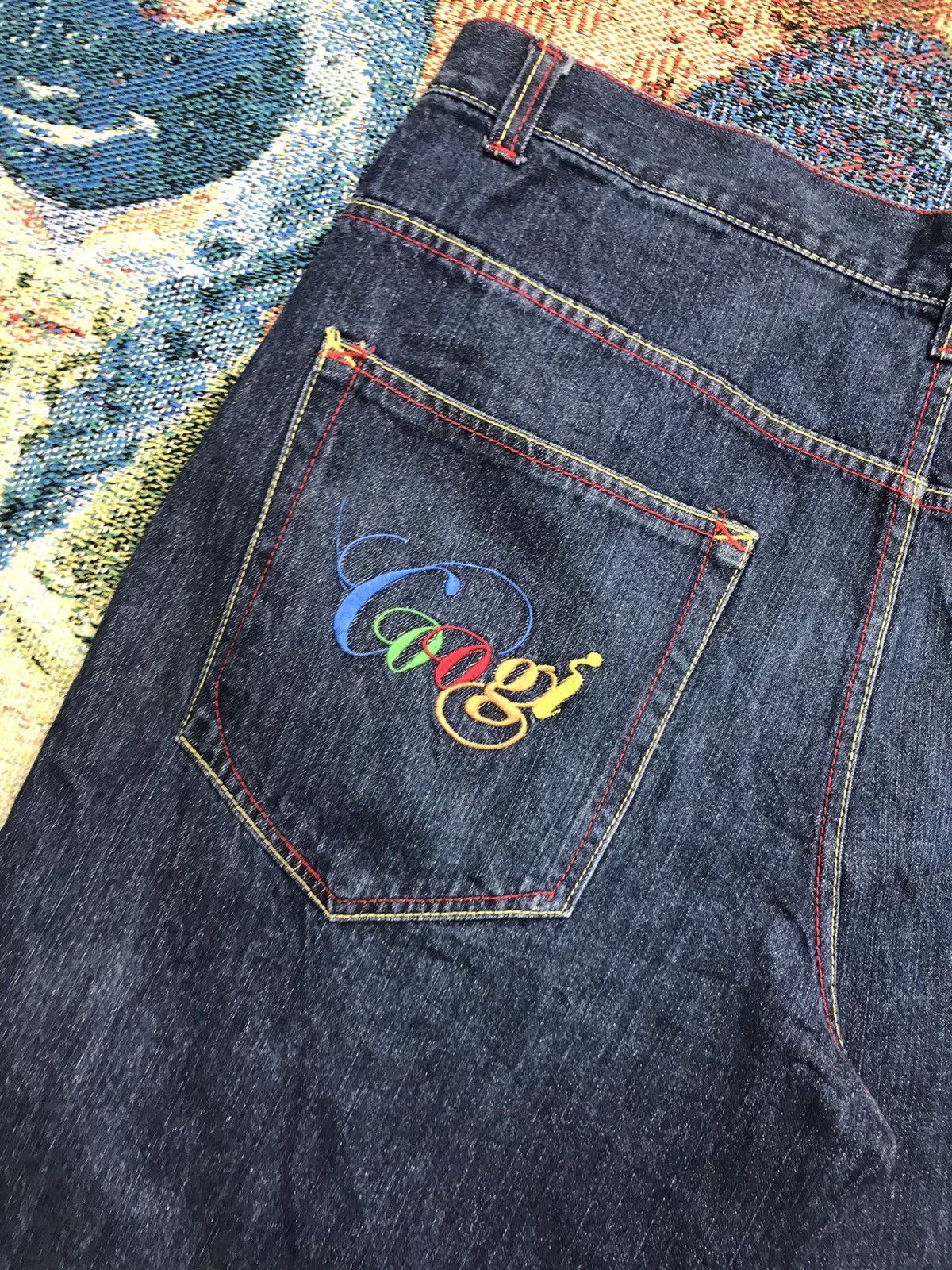 Coogi Vintage Coogi crazy bird embroidered denim jort Size US 40 / EU 56 - 13 Thumbnail