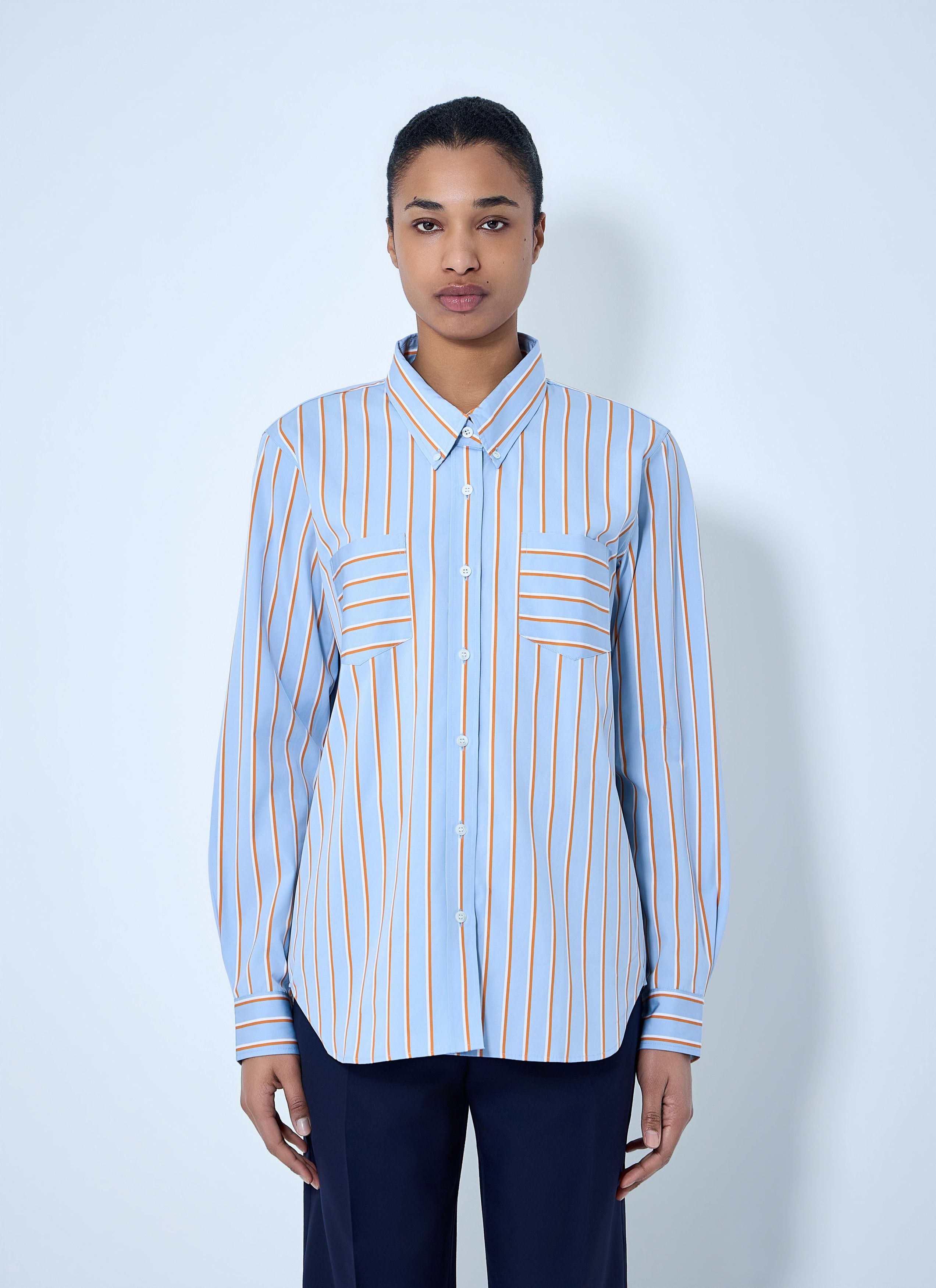 Dries Van Noten Striped Cotton Poplin Shirt Size M / US 6-8 / IT 42-44 - 1 Thumbnail