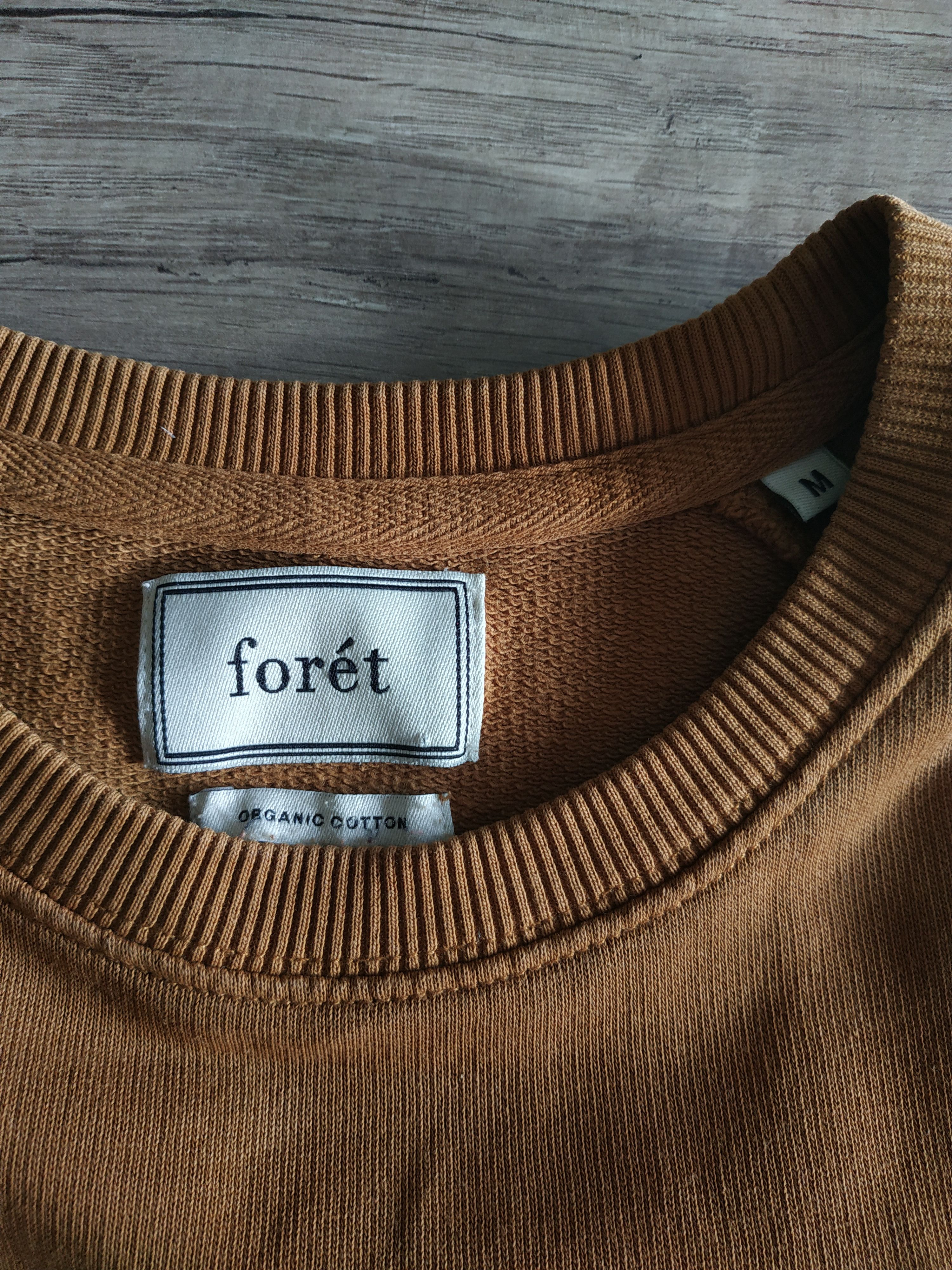 foret FORET Forét Men's Mustard Plush Logo Sweatshirt, s. MEDIUM Size US M / EU 48-50 / 2 - 8 Thumbnail