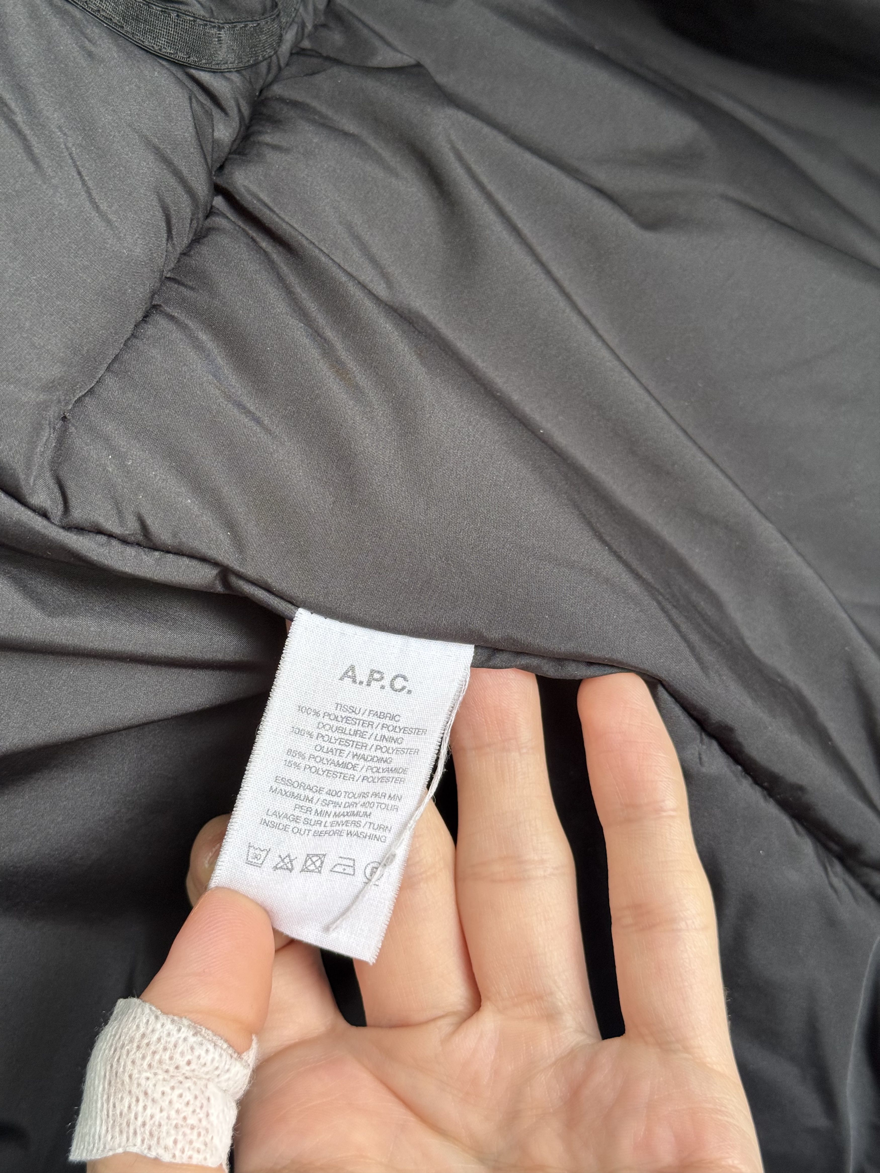 A.P.C. Vintage A.P.C black puffer quilted zip jacket Size US M / EU 48-50 / 2 - 3 Thumbnail