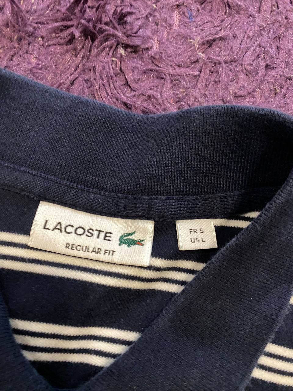 Lacoste LACOSTE Striped Polo Shirt Everyday Fit STREETWEAR Size US L / EU 52-54 / 3 - 2 Thumbnail