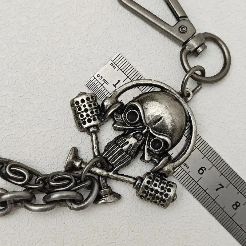 Designer Chain Skull Locomotive Wallet Size ONE SIZE - 5 Thumbnail