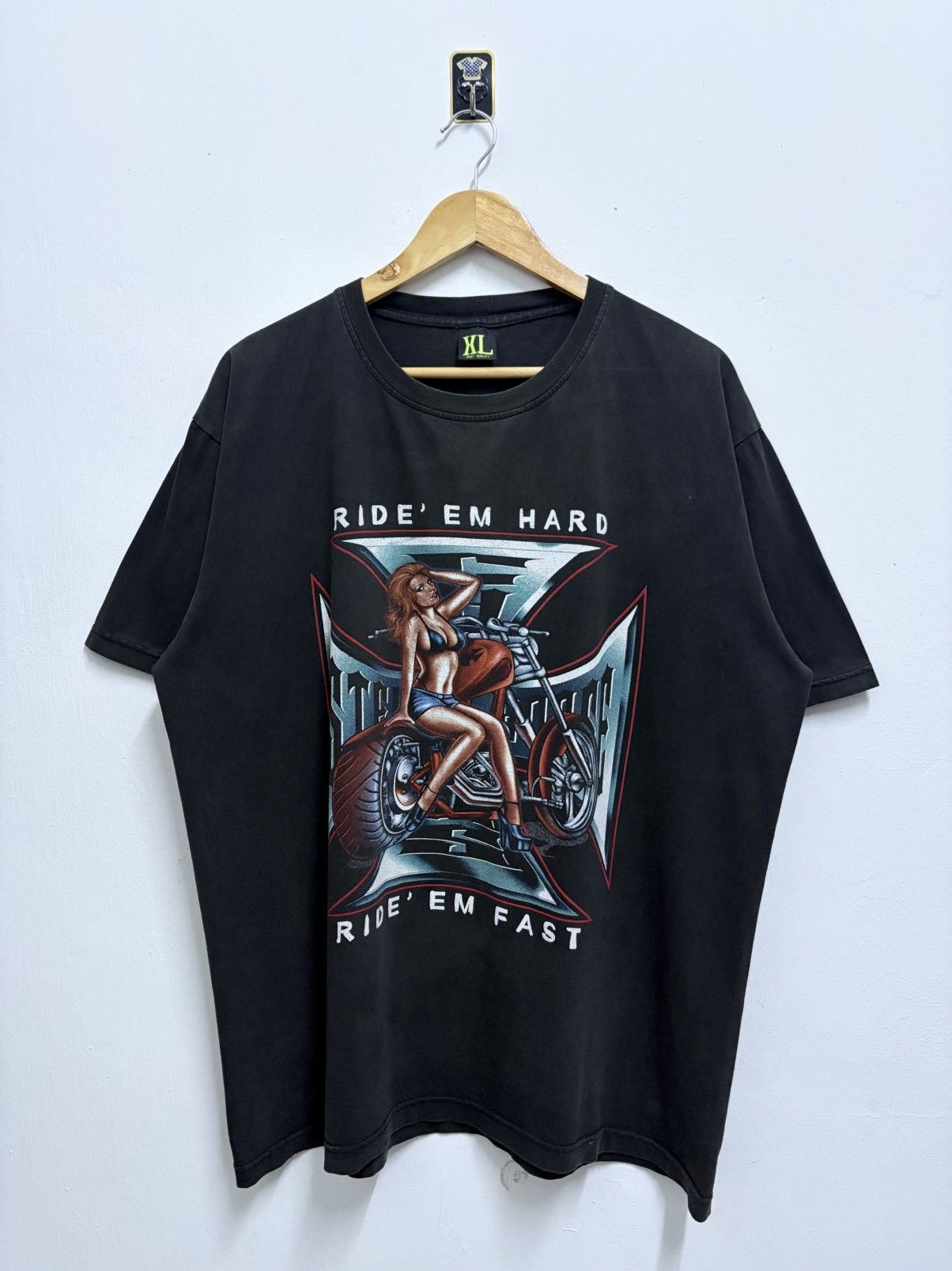 West Coast Choppers 2000's Bootleg West Coast Choppers / Ride' Em Fast T-Shirt Size US XL / EU 56 / 4 - 1 Thumbnail