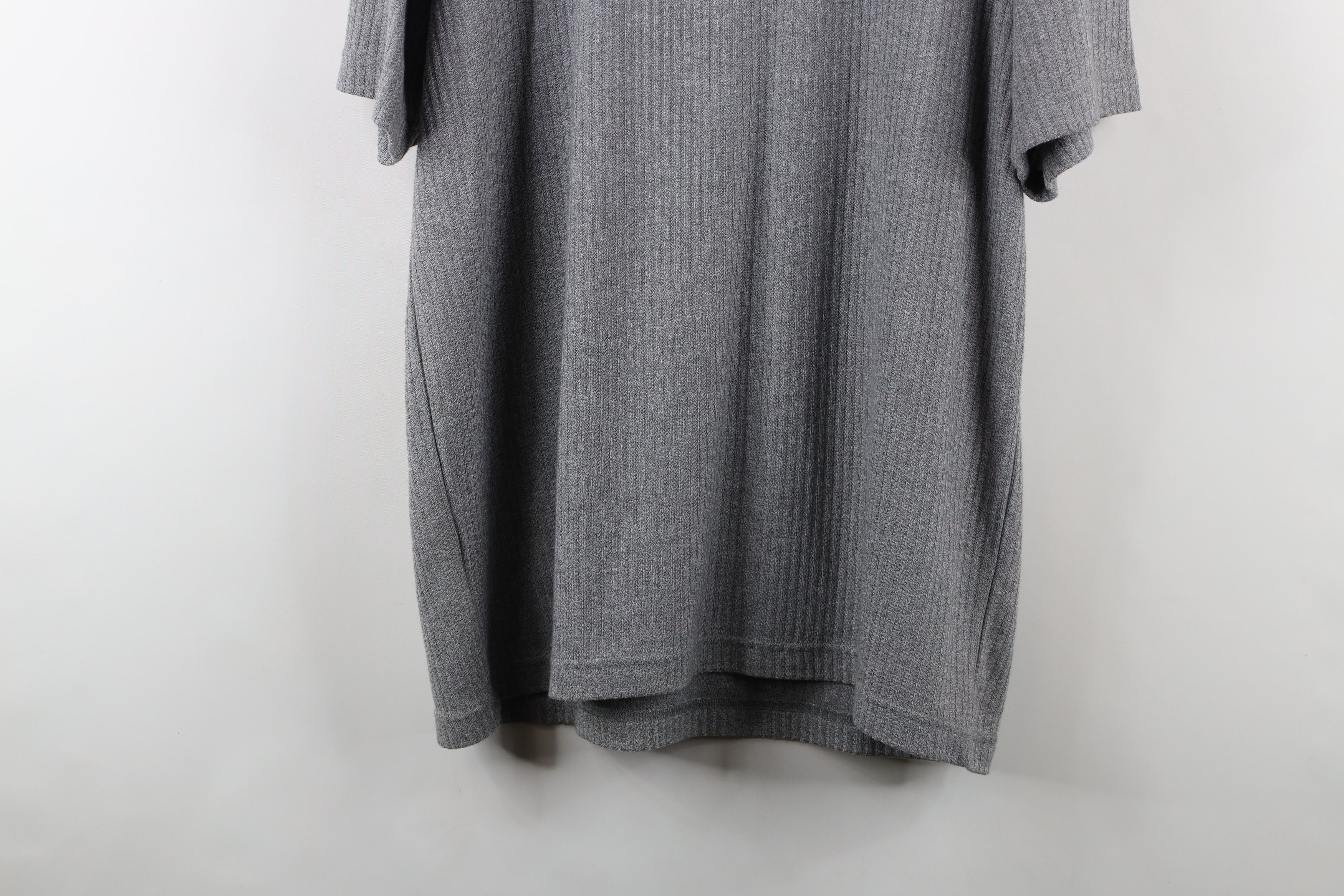 Vintage Vintage 90s Streetwear Ribbed Knit Short Sleeve T-Shirt Size US L / EU 52-54 / 3 - 11 Thumbnail