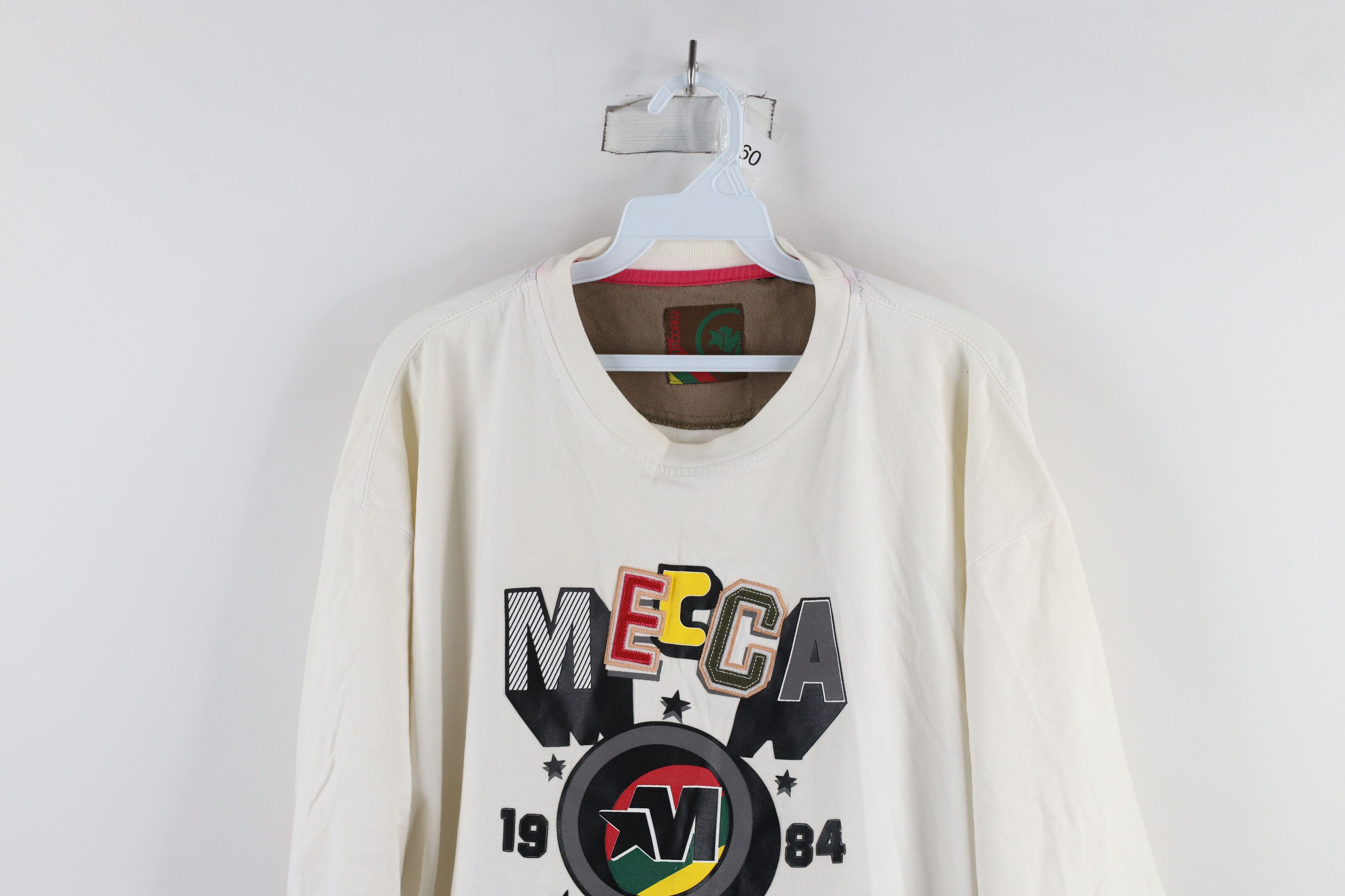 Mecca × Vintage Vintage Mecca USA Out Hip Hop Short Sleeve T-Shirt White Size US XL / EU 56 / 4 - 2 Thumbnail