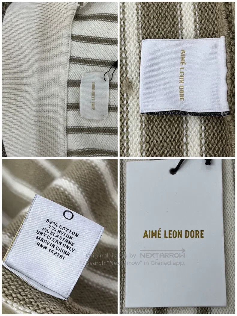Aime Leon Dore Aime Leon Dore Chain Link Knit Cardigan Size US L / EU 52-54 / 3 - 7 Thumbnail