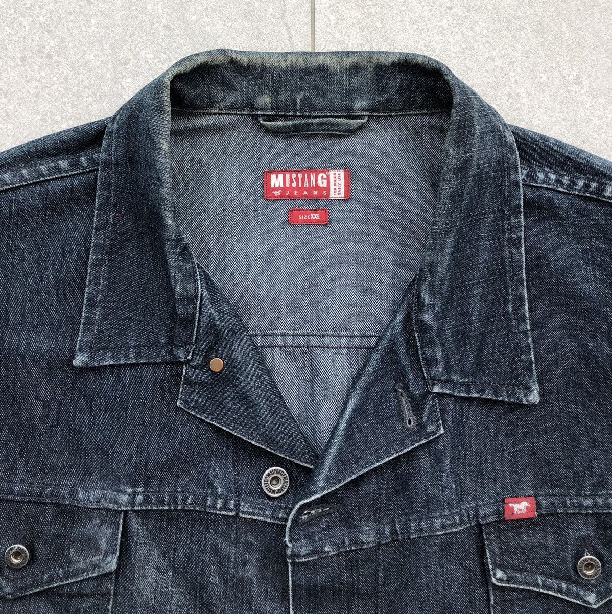 Vintage Vintage Mustang Jeans Mens Denim Trucker Jacket Size US XXL / EU 58 / 5 - 16 Thumbnail