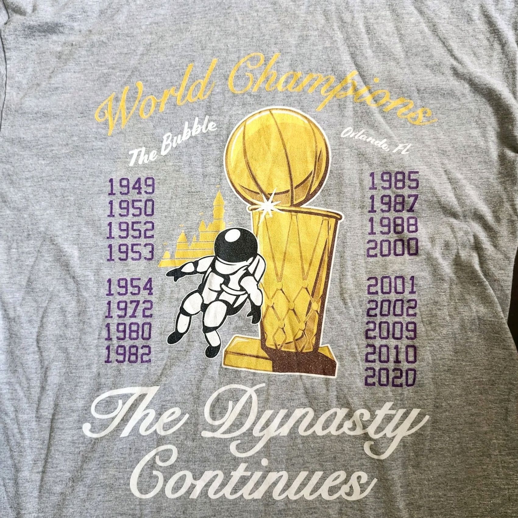 Vintage Spacely Unlimited World Champions Shirt Mens Gray Short Sleeve Crew Neck Large T-Shirt Size US L / EU 52-54 / 3 - 4 Thumbnail