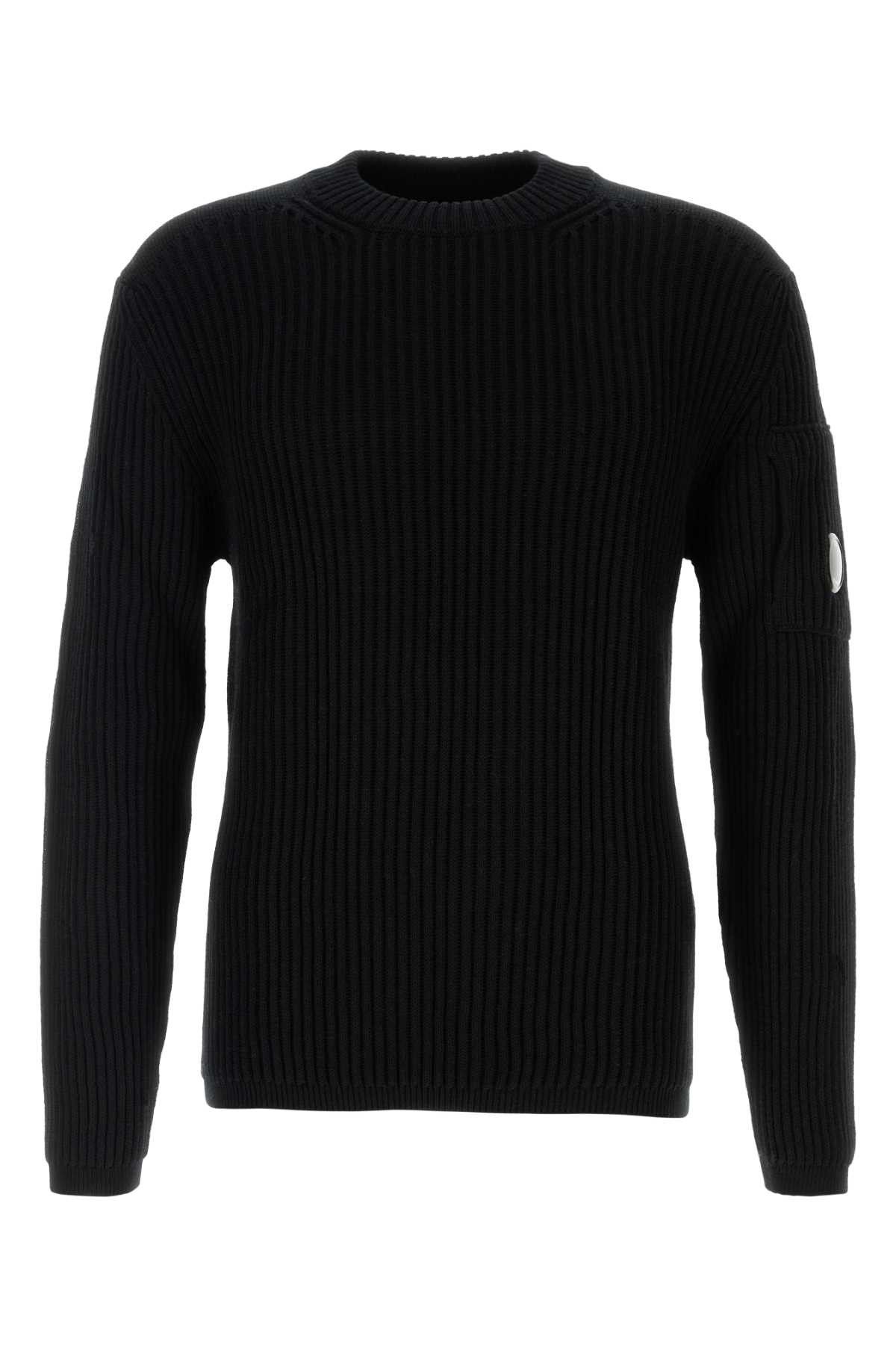 C.P. Company Black Wool Blend Sweater Grailed