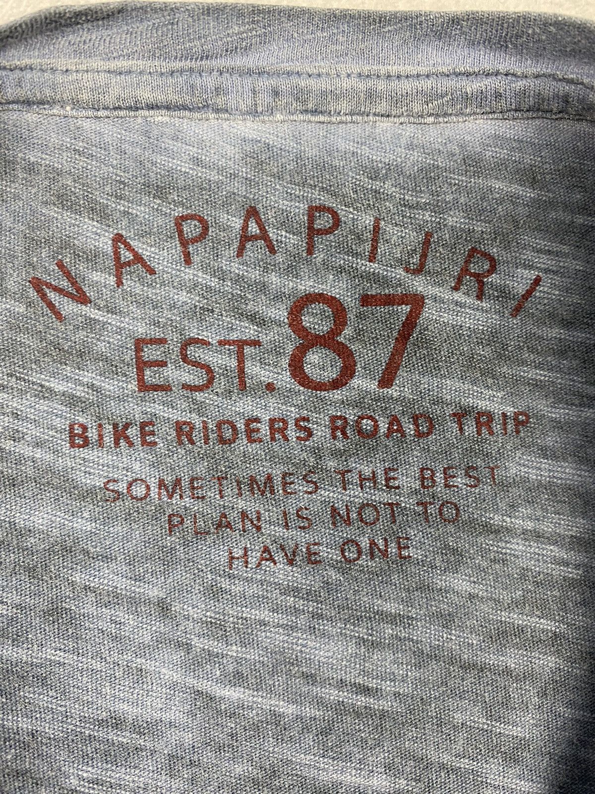 Napapijri Napapijri Big Logo Gorpcore Outdoor Washed Blue T Shirt Size US XL / EU 56 / 4 - 11 Thumbnail