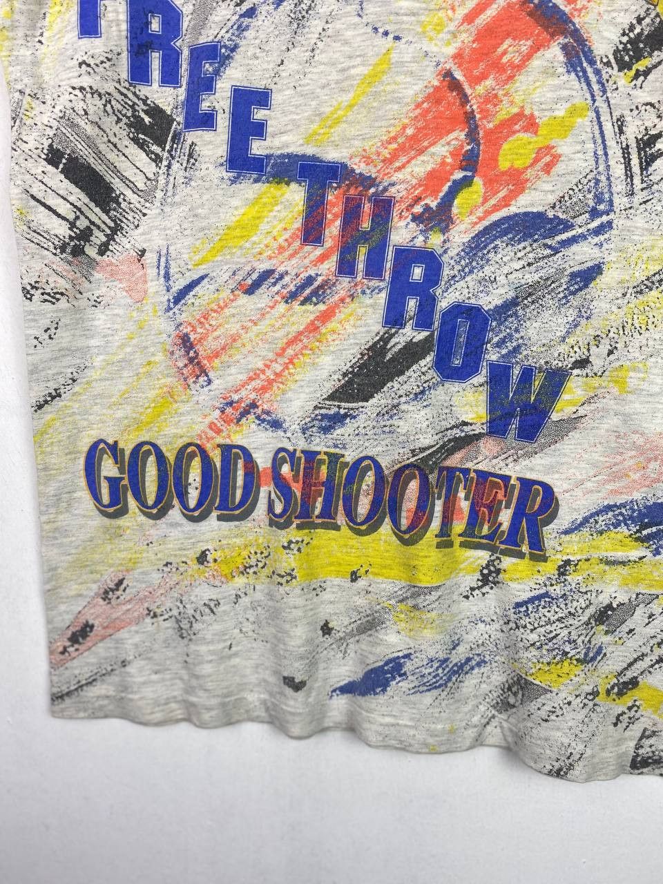 Vintage vintage 90s basketball all over print tee nice design Size US M / EU 48-50 / 2 - 2 Thumbnail